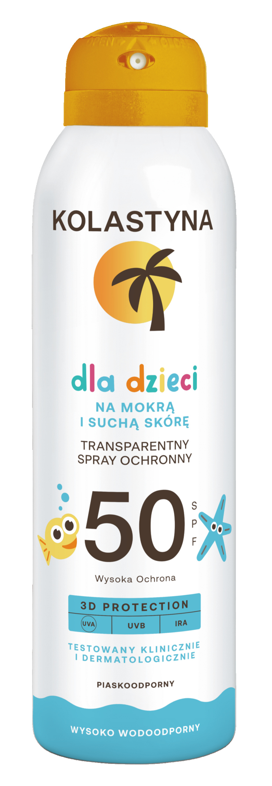 KOLASTYNA SPRAY OCHRONNY DO OPALANIA TRANSPARENTNY DLA DZIECI SPF 50