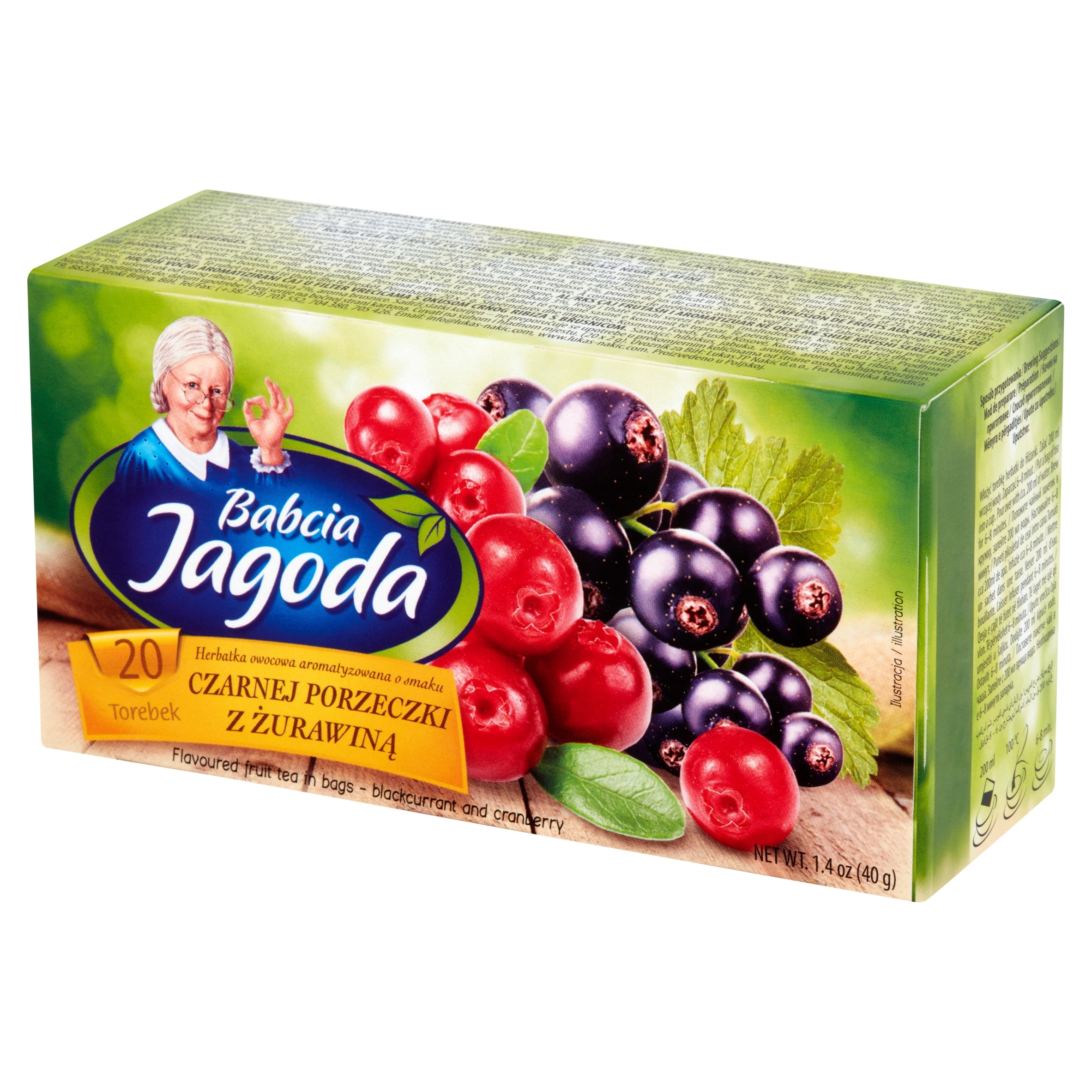 13 x Expresní Čaj Černý rybíz Brusinky 20 T. Babička