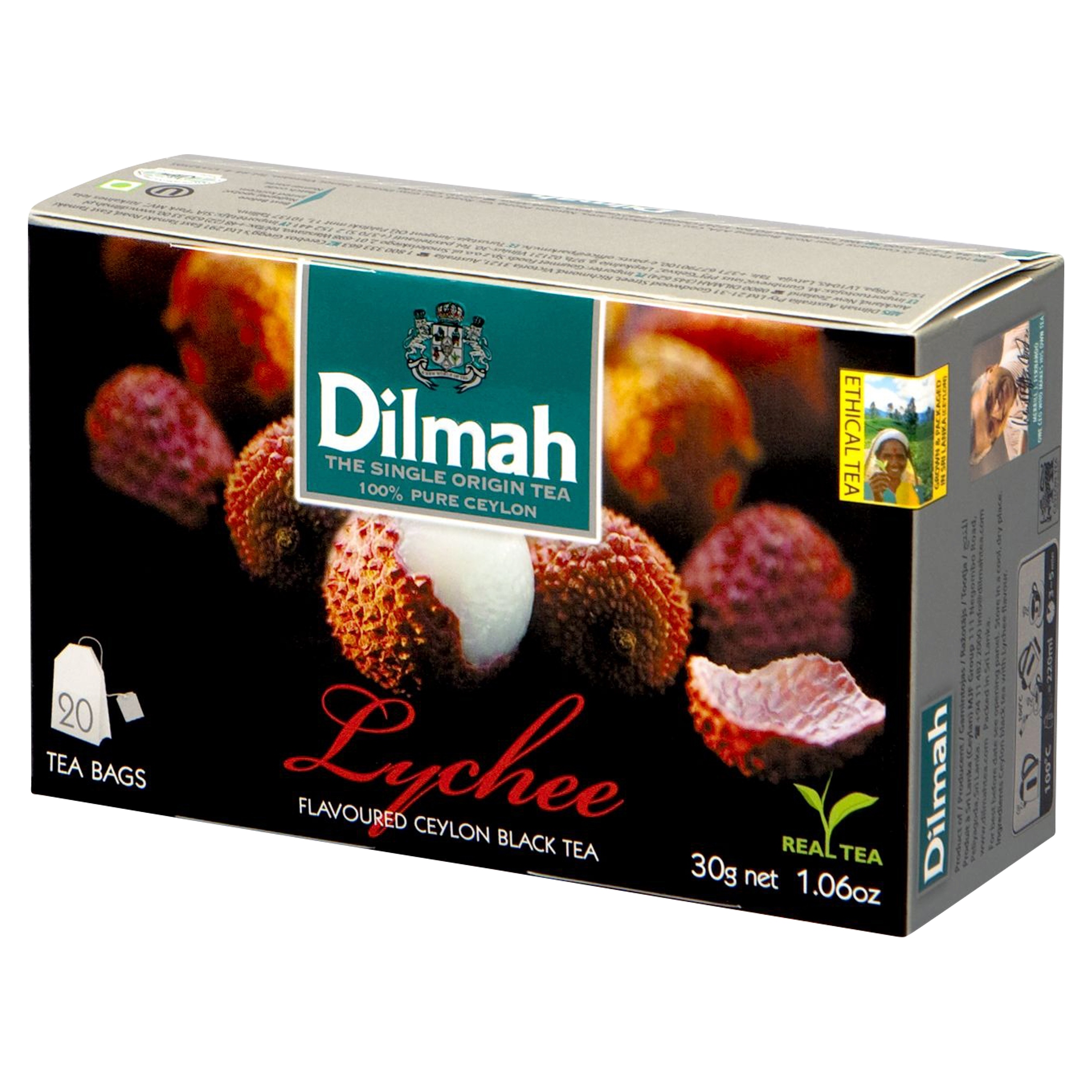 Levně Dilmah Lychee Ex20 čaj s přívěskem