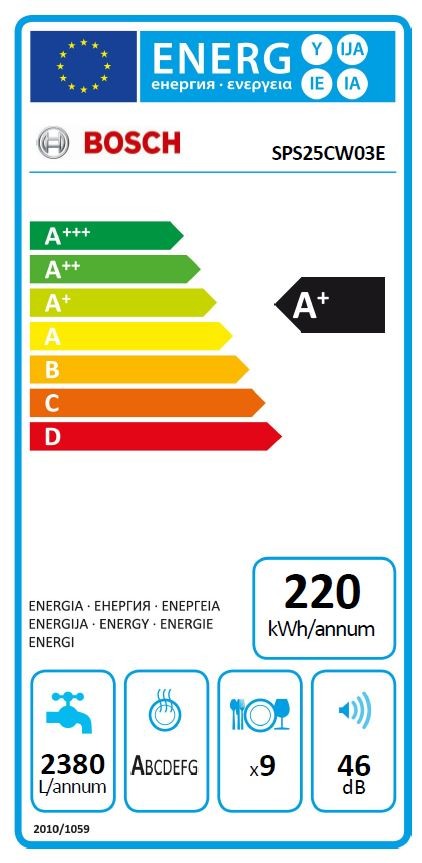 

Biała Zmywarka Bosch SPS25CW03E 9kpl 8.5l