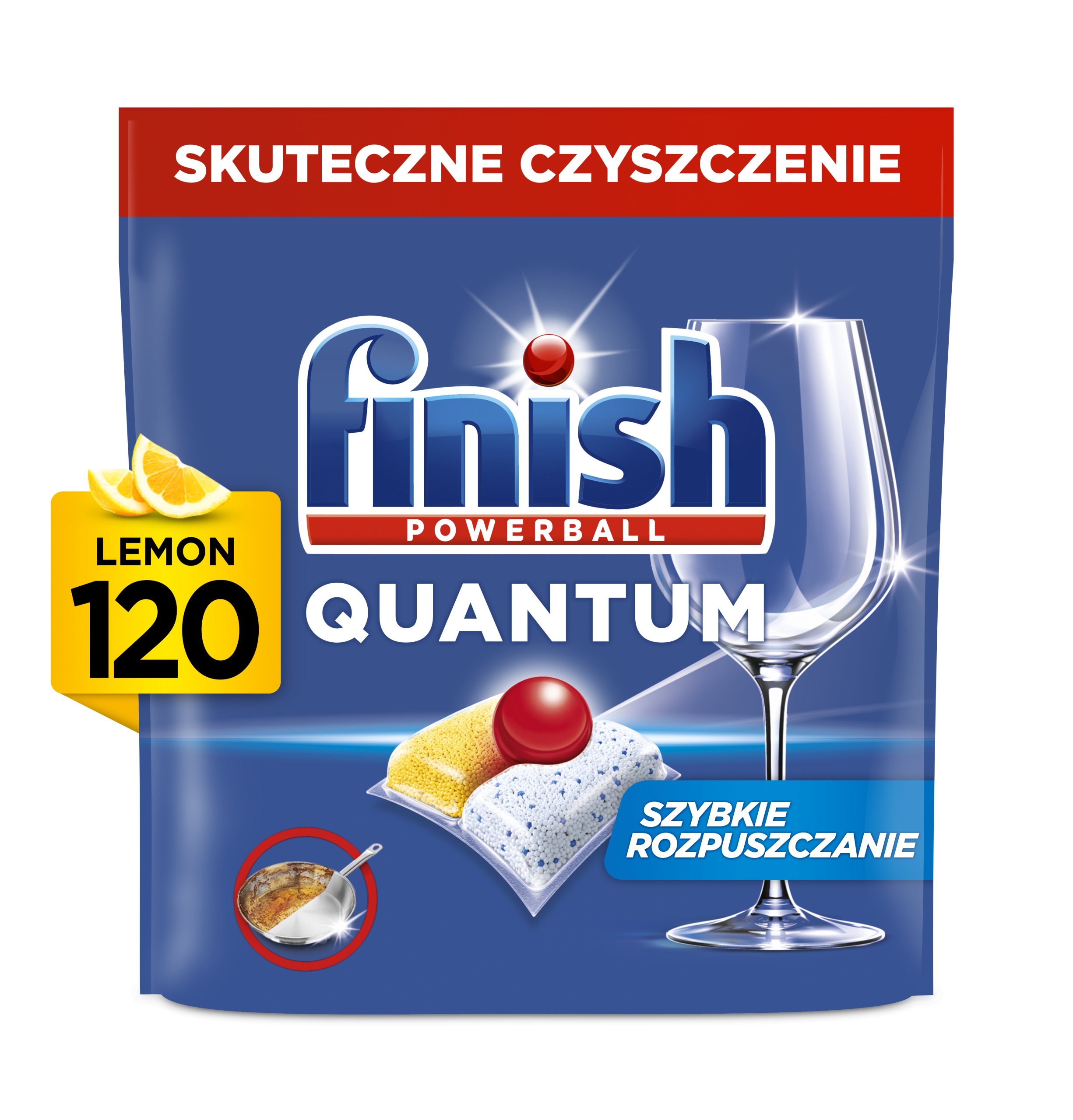 Levně Finish kapsle do myčky Quantum All in One lemon 120 kusů