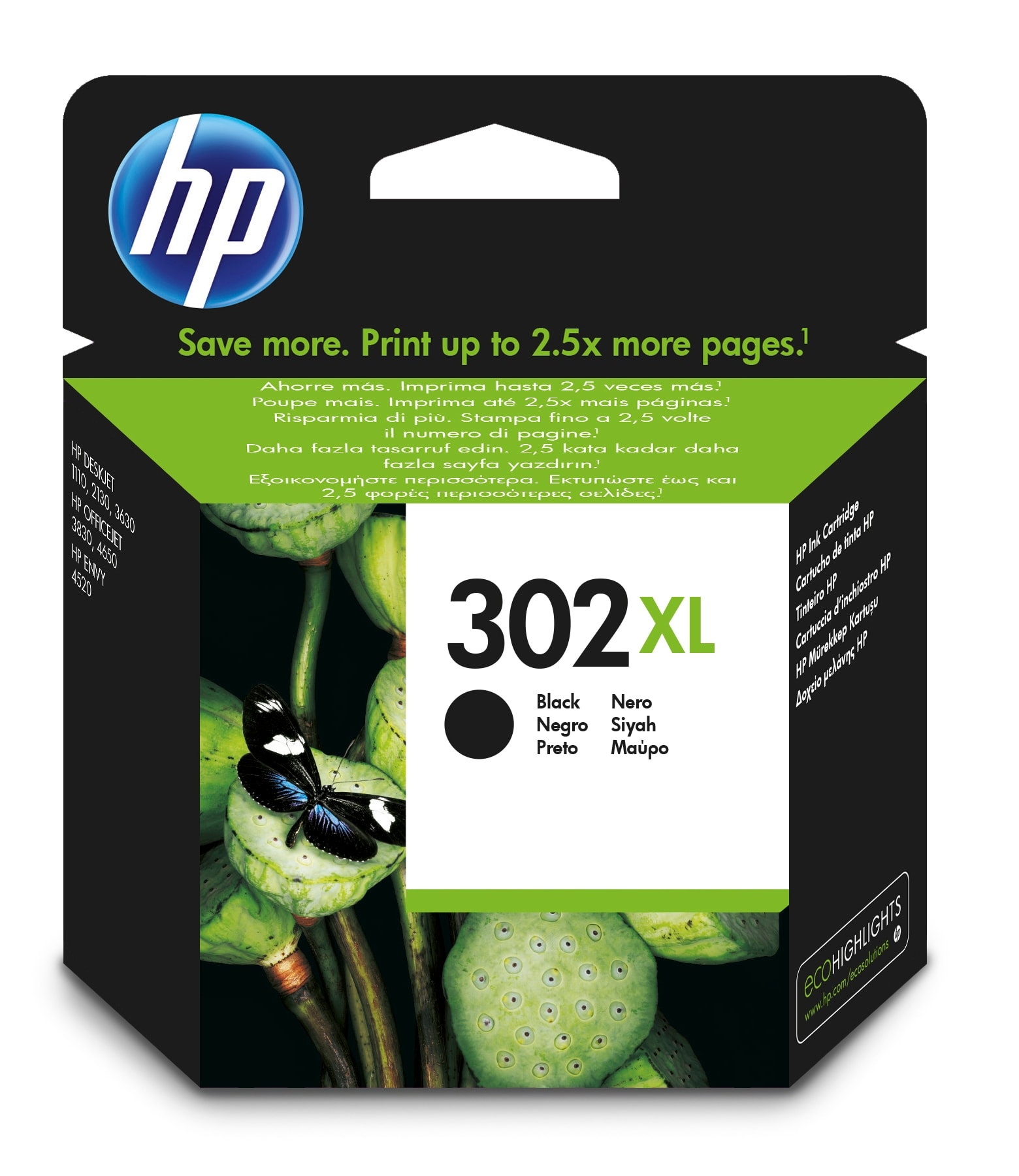 Tusz HP 302XL F6U68AE czarny (black)