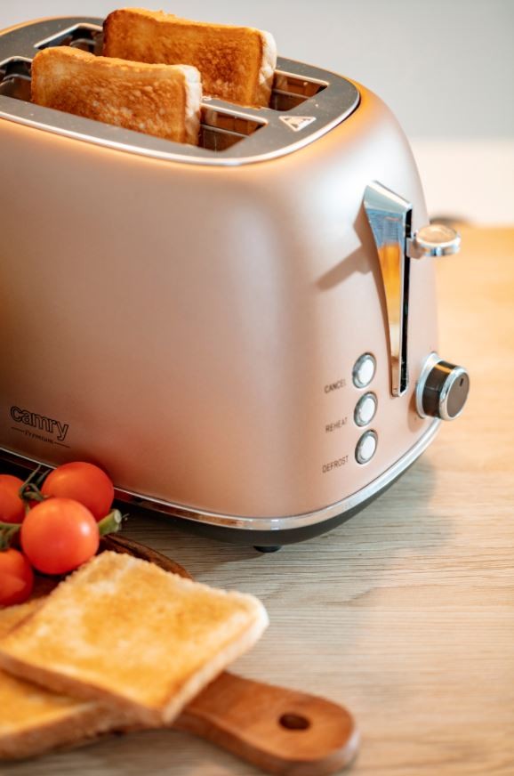 Toster CR 3218 2 kromki 900W regulacja mocy podgrzewanie