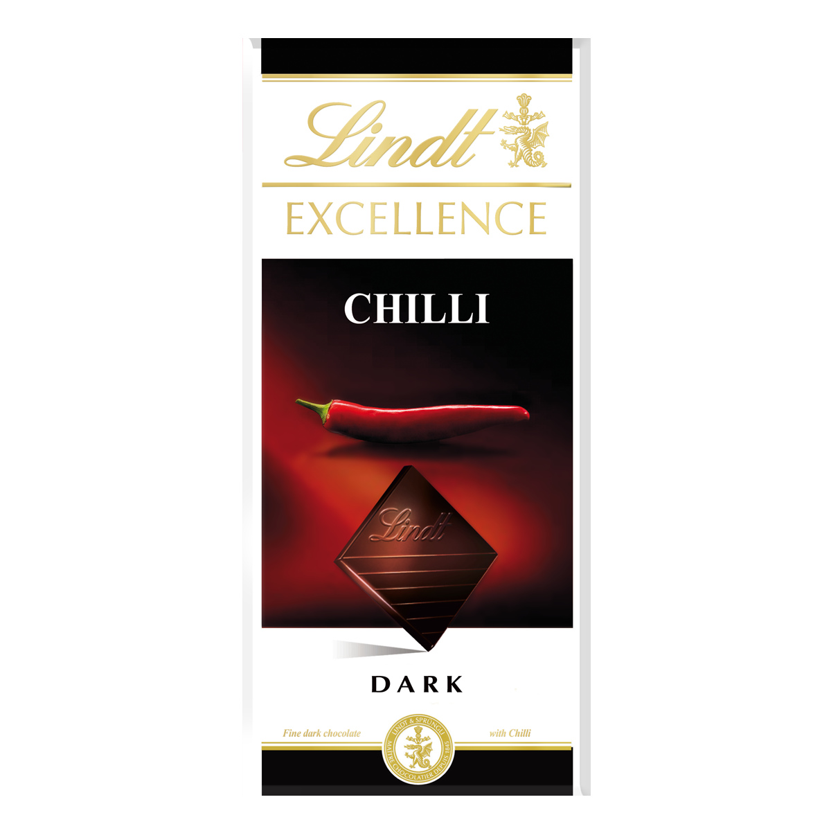 Levně 3x Lindt Čokoláda dezertní s chilli 100 g