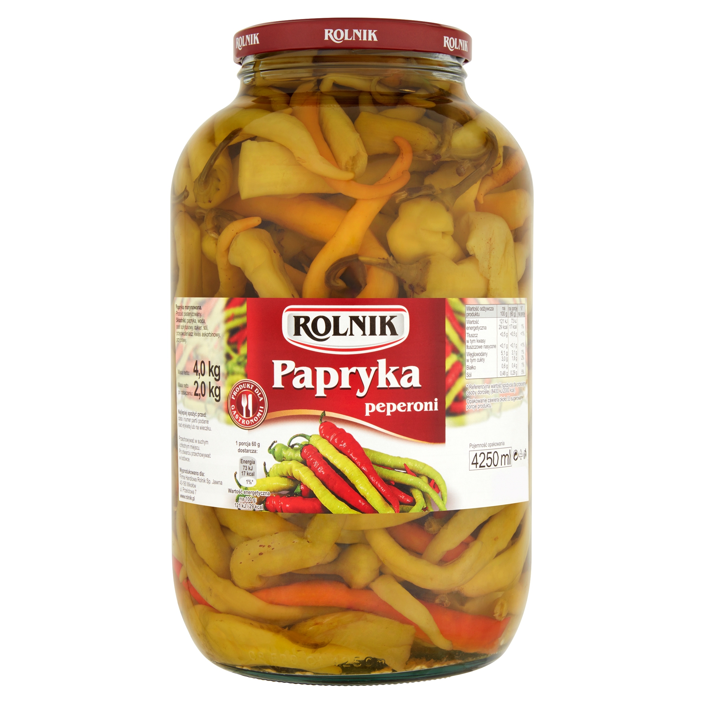 Paprika peperoni Rolnik 4250 ml