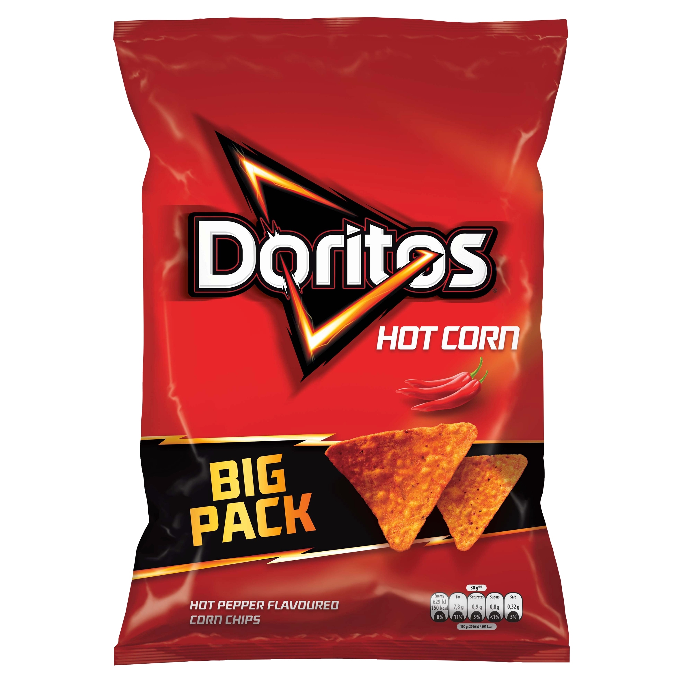 Levně 5 x Doritos Hot Corn Kukuřičné nachos 180 g