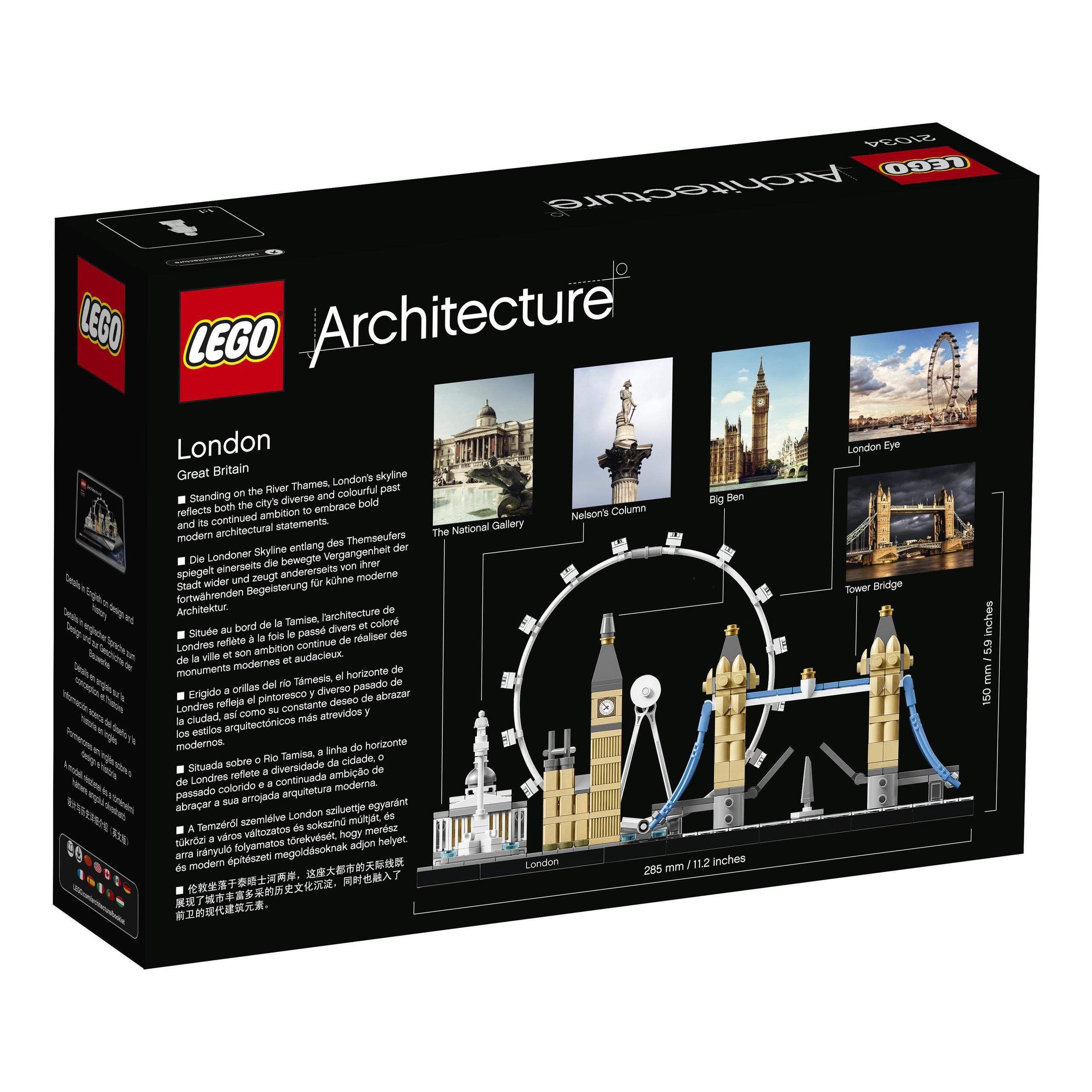LEGO Architecture 21034 London Eye, Big Ben Tower Bridge Londyn NOWE! Marka LEGO