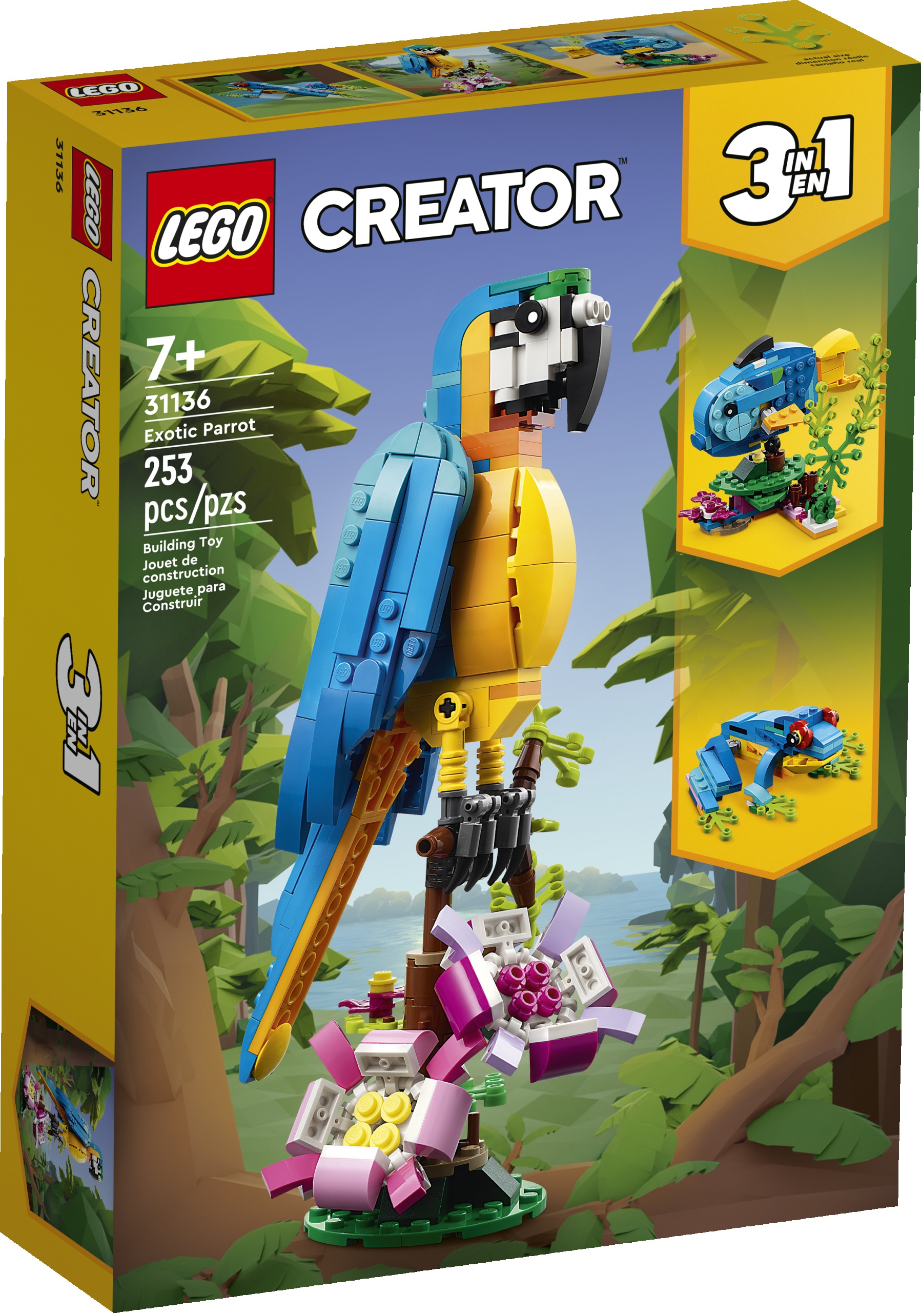 

Lego Creator 31136 Egzotyczna papuga 3w1