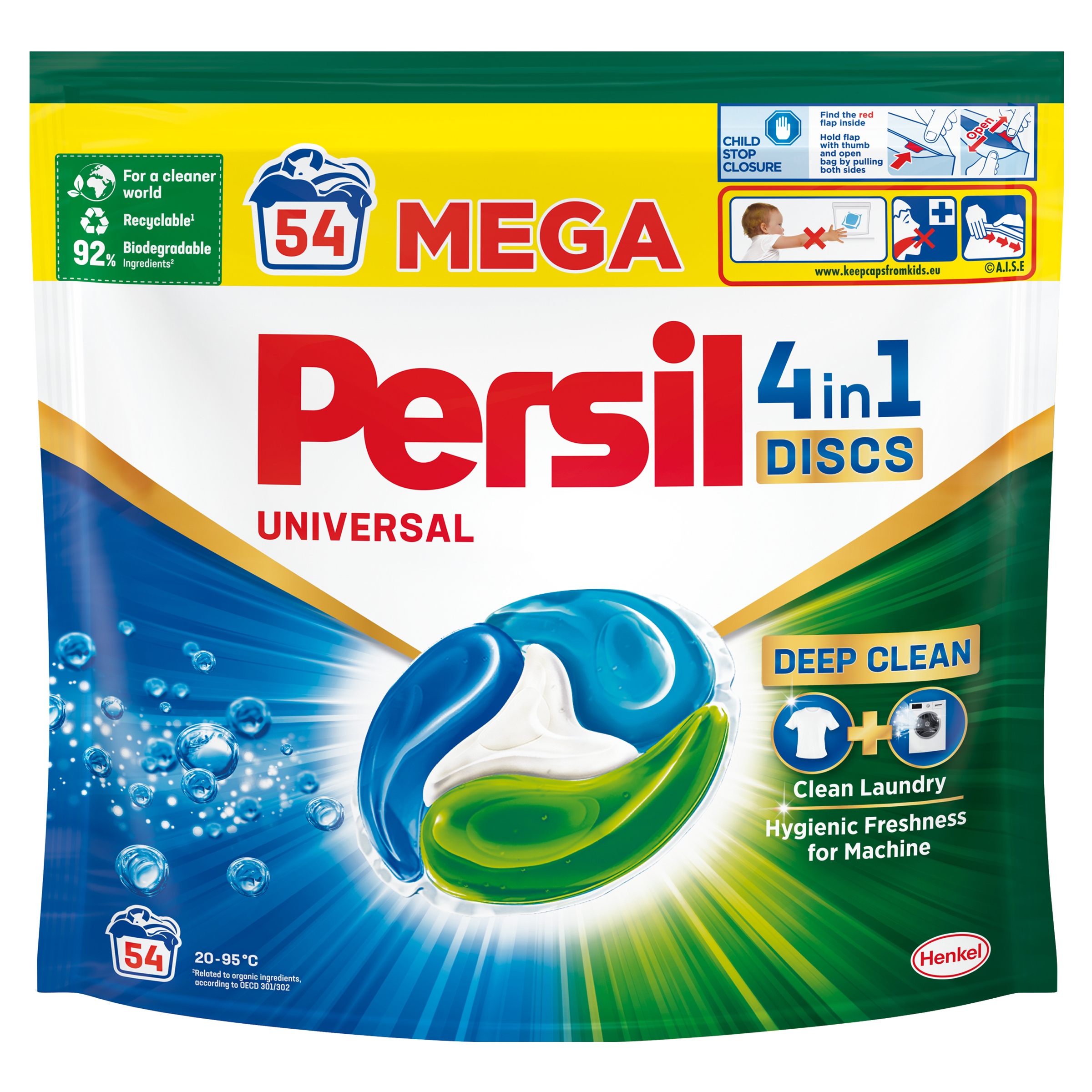 Levně Kapsle na praní Persil 4v1 Discs 54 ks Universal