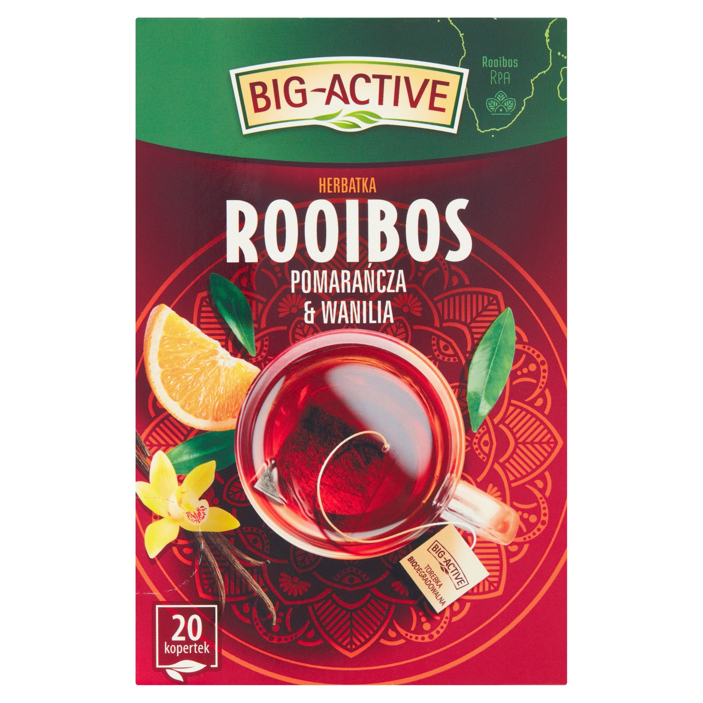 7x Big-Active Rooibos Pomeranč Vanilka ex20