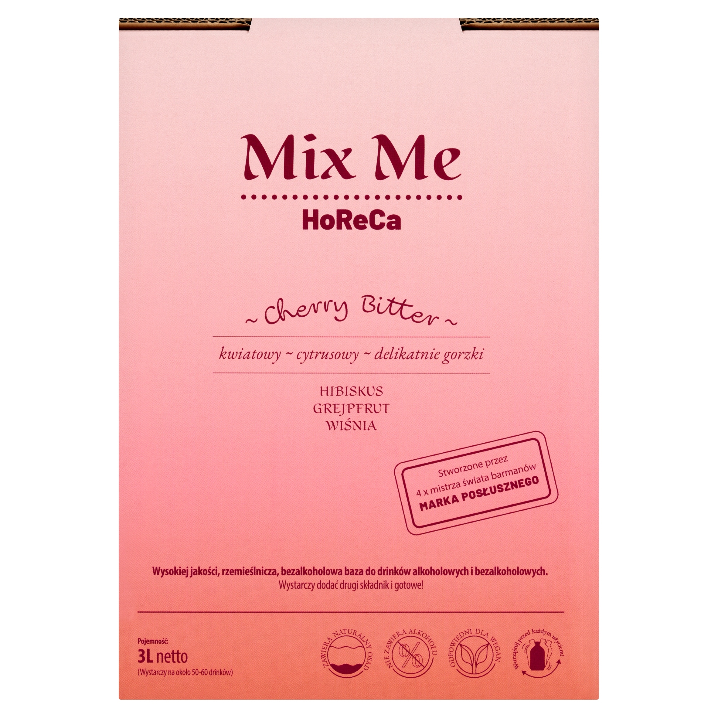 Levně Základ pro nápoje Mix Me Cherry Bitter 3L HoReCa