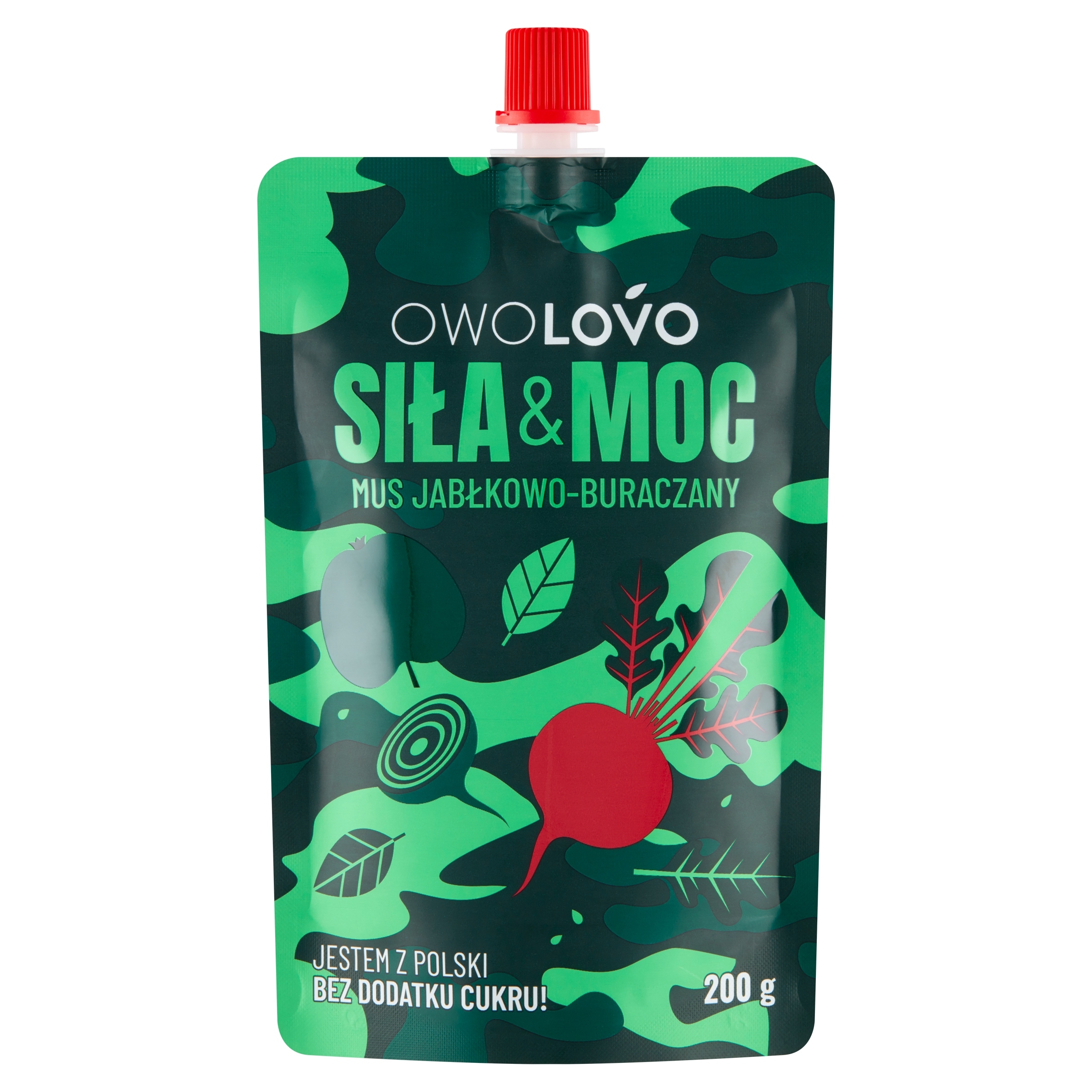 OWOLOVO MUS OWOCOWO-WARZYWNY SIŁA & MOC BURAK 200G