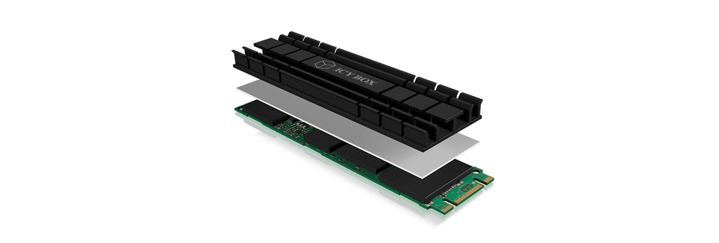ICY BOX Heat sink M.2 SSD Radiator do dysku M.2 NVME 2280 Termopad