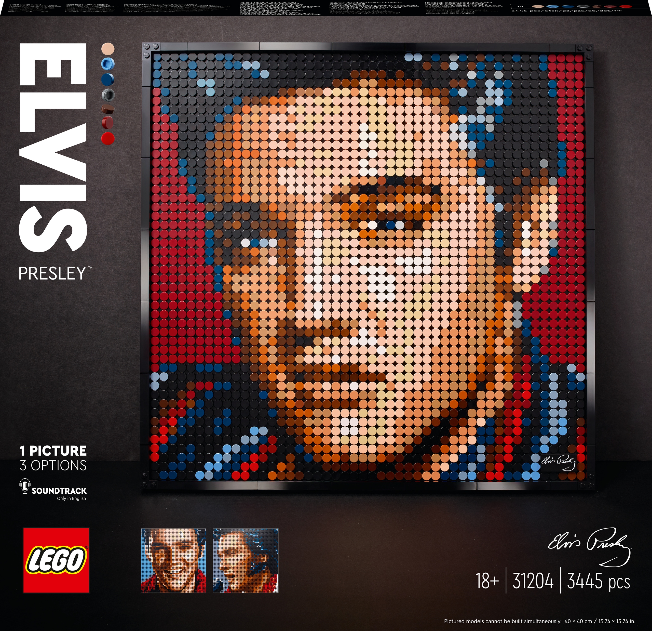 Lego Art 31204 Elvis Presley Král