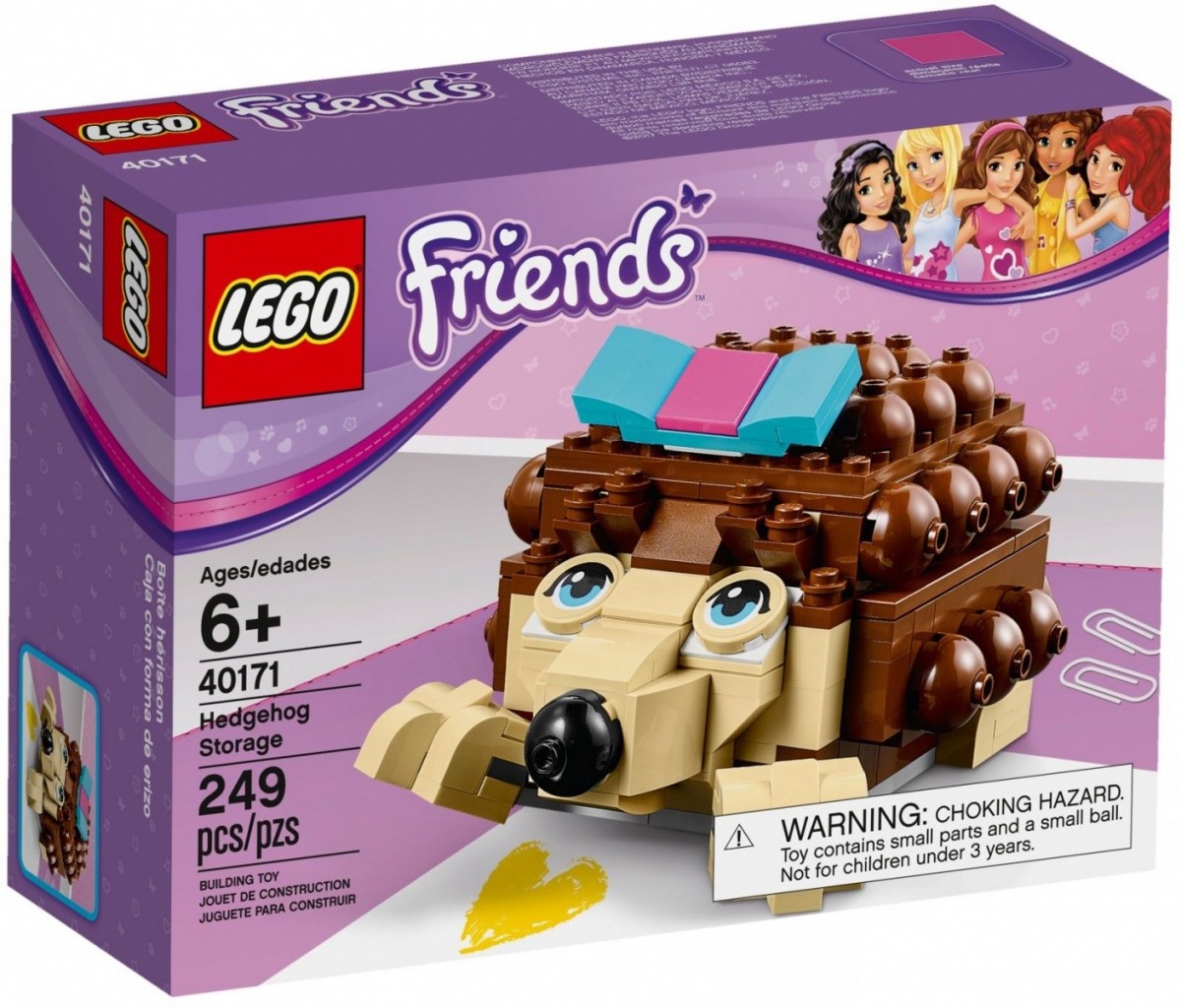 Lego 40171 Friends Szkatułka w kształcie jeża, uszk. opakowanie