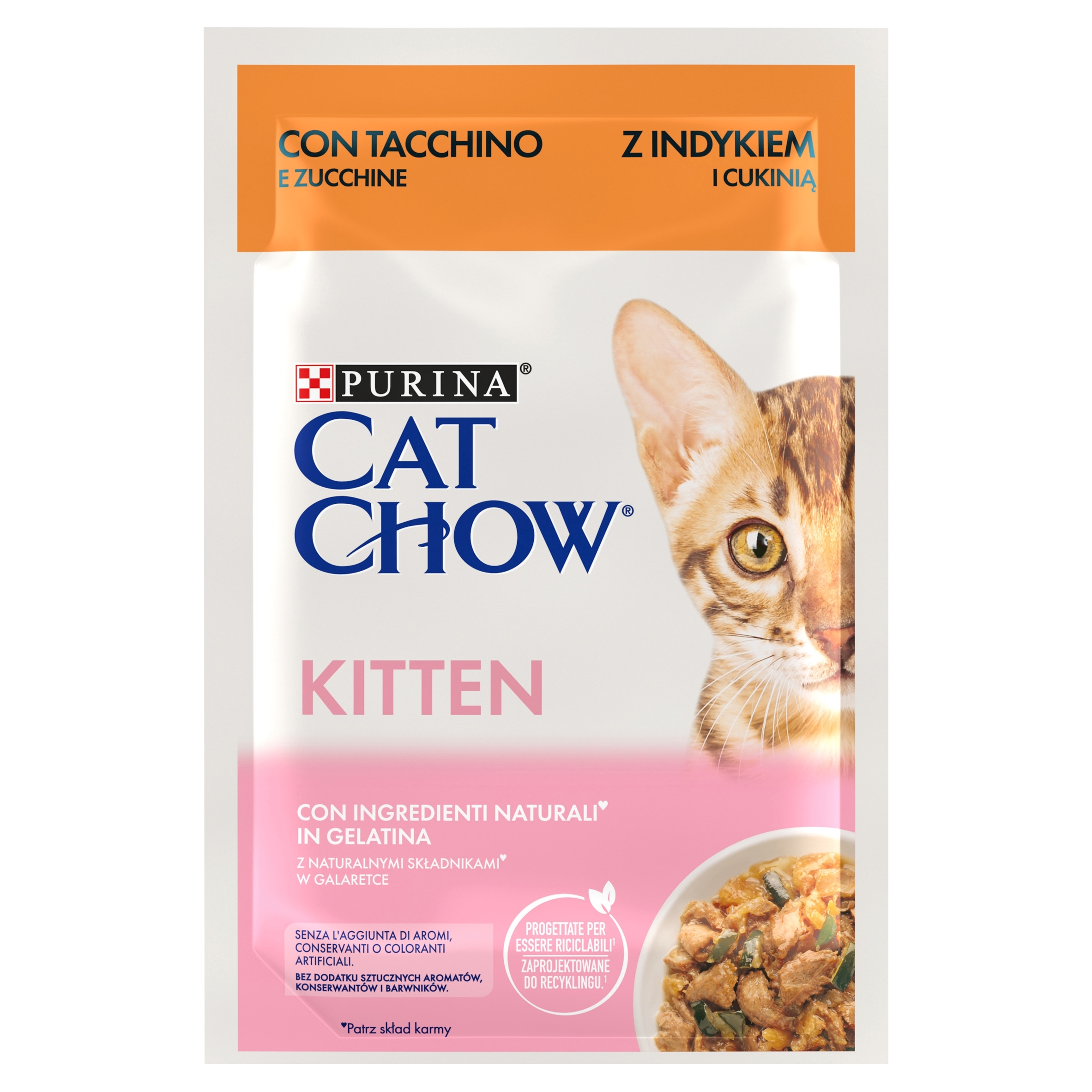 Levně 13X Cat Chow Kitten Krmivo pro koťata s krůtím masem a cuketou v želé 85 g