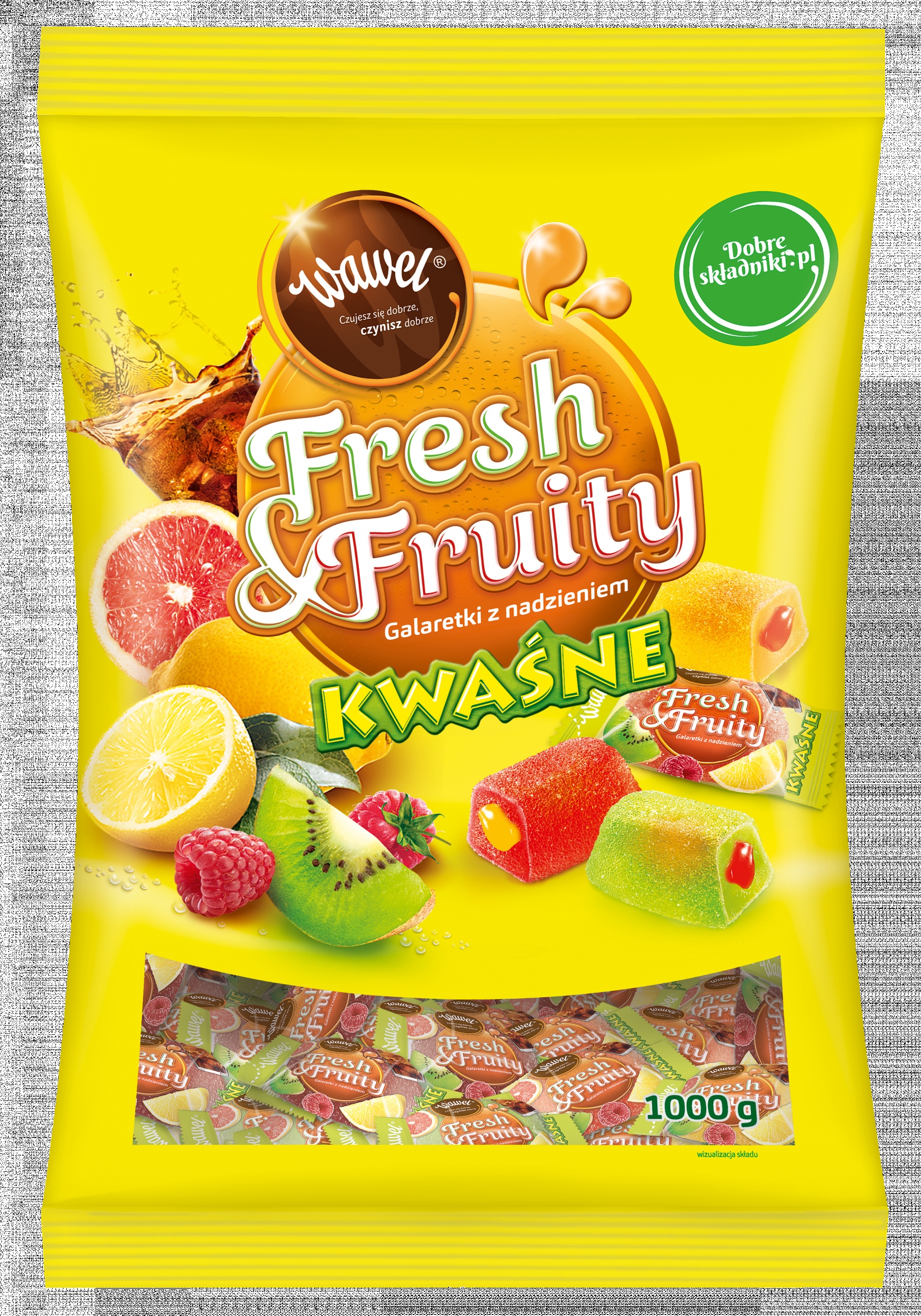 Levně Wawel Želé Fresh Fruity Kyselé 1 kg