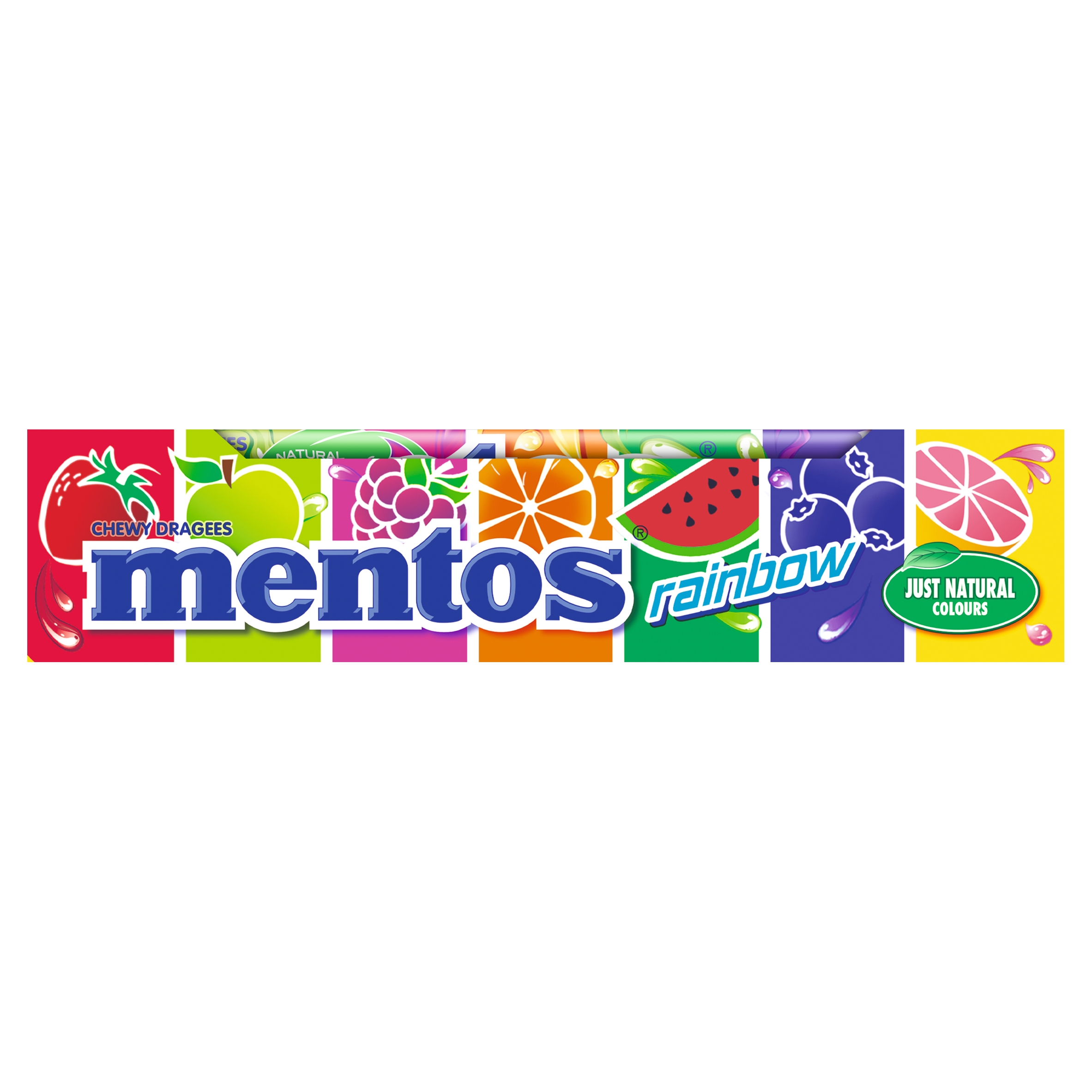 Mentos Rainbow ovocné žvýkací bonbóny 20x37,5 g
