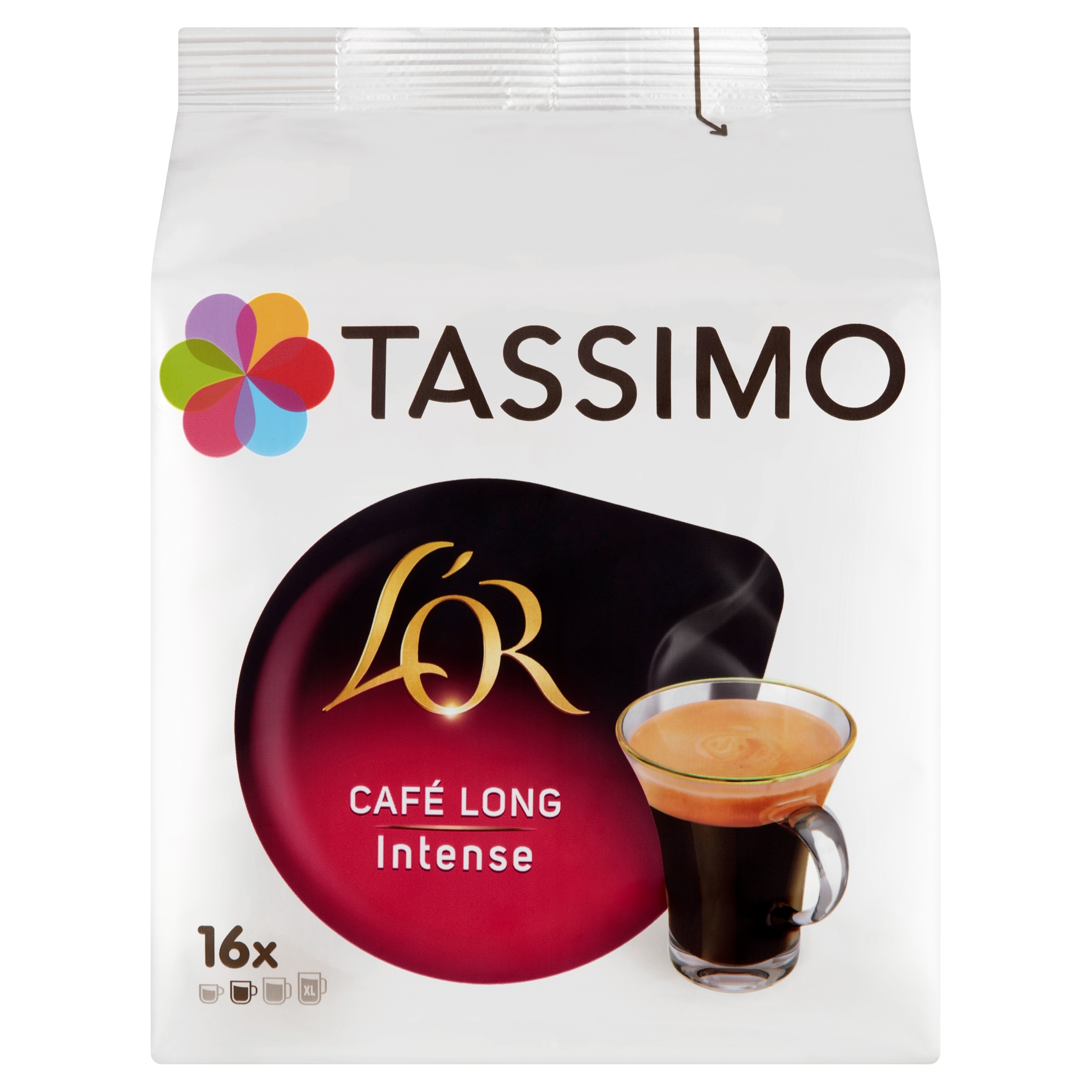 Levně Tassimo L'or Café Long Intense Káva v kapslích (16 kapslí)
