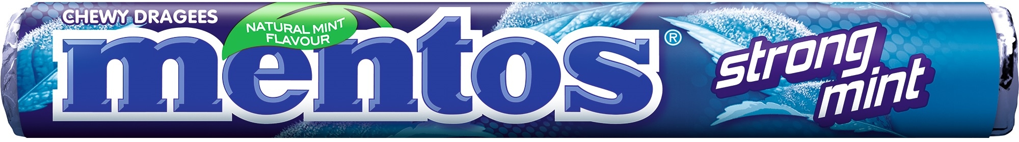 Levně Mentos Strong Mint Žvýkací bonbóny mátové 37,5 g x 20 ks