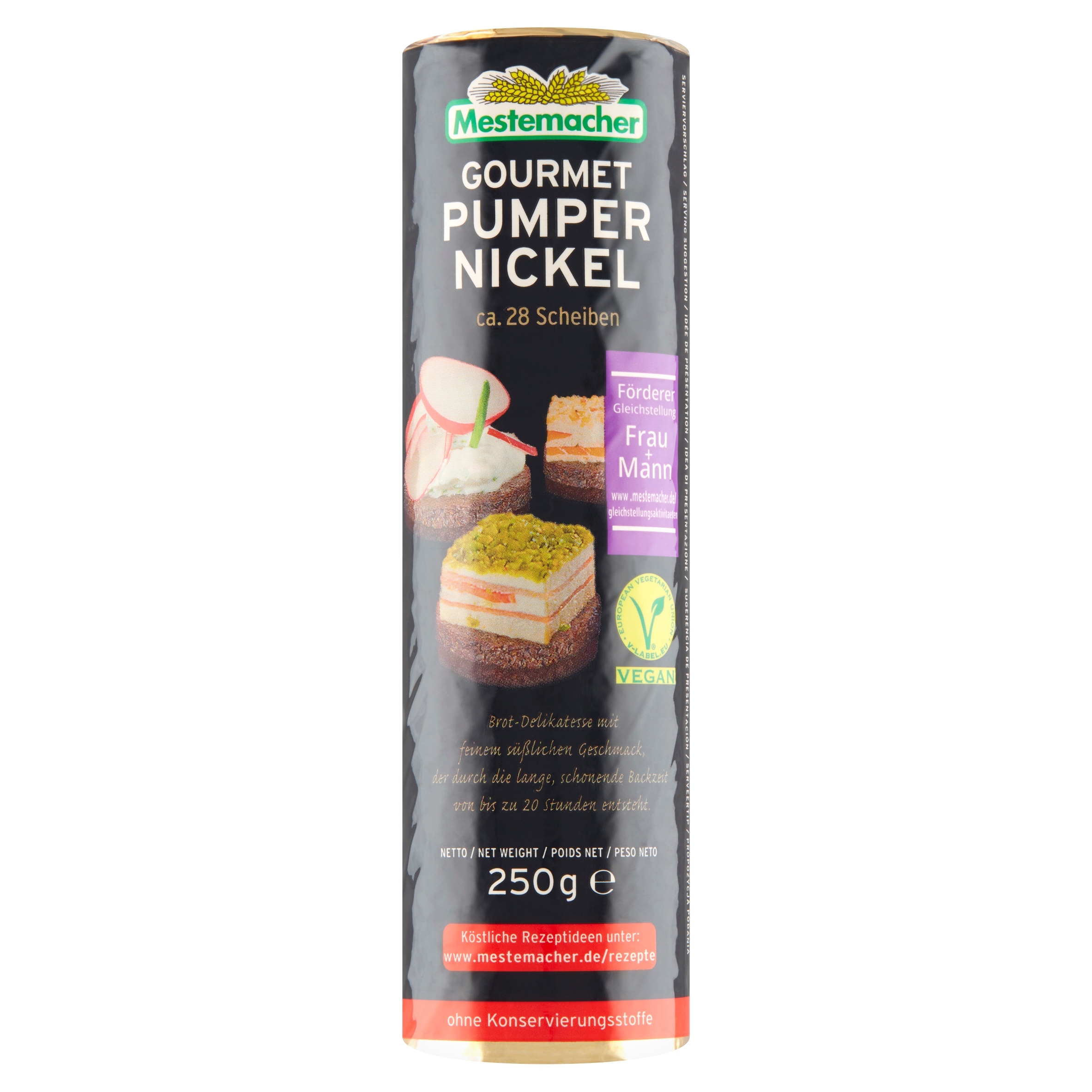 4x Mestemacher pumpernikel party 250g
