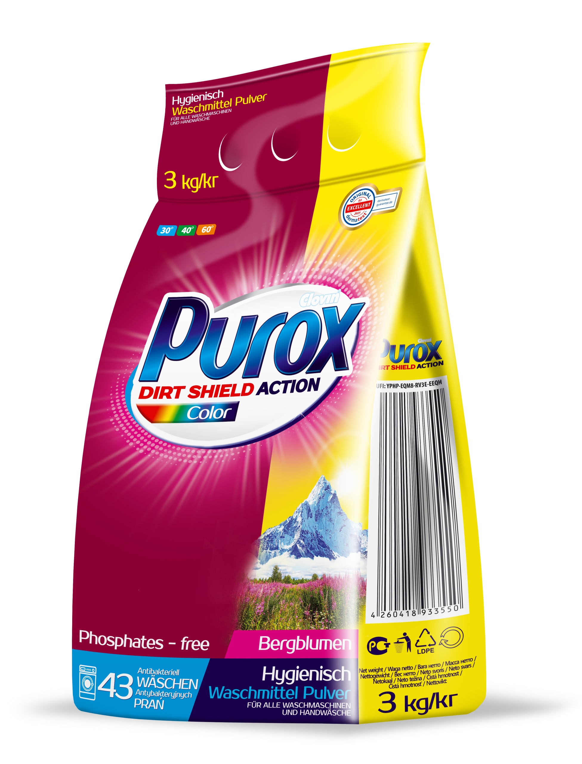 

Proszek do prania kolorów Purox 3 kg