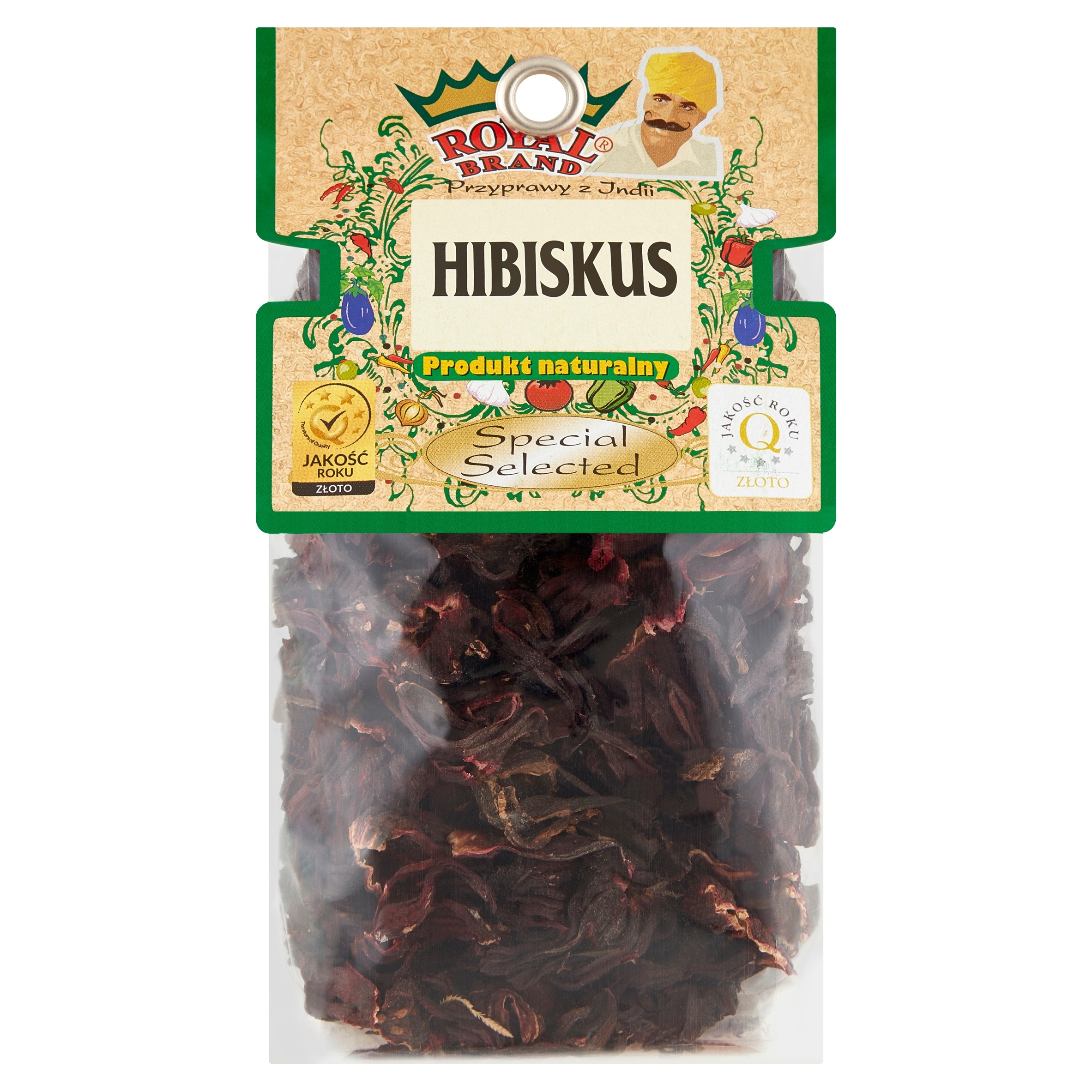 Levně Royal Brand Hibiskus Celé Květy Pěkný Výběrový Sušený 100 G