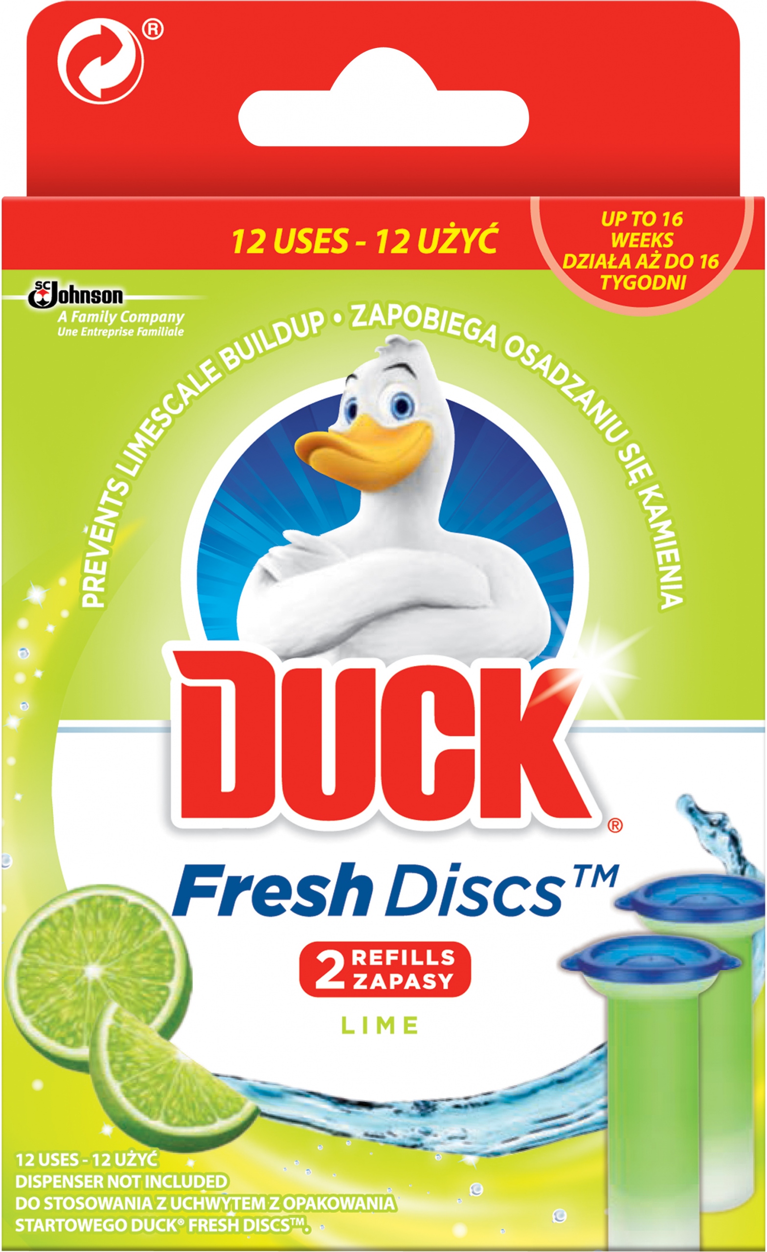 

Duck Discs Lime Duo żelowe krążki zapas 72ml