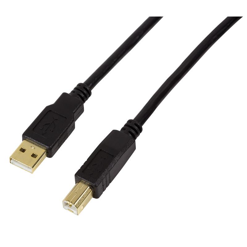 LogiLink Kabel aktywny Usb 2.0 Am/bm 10m czarny