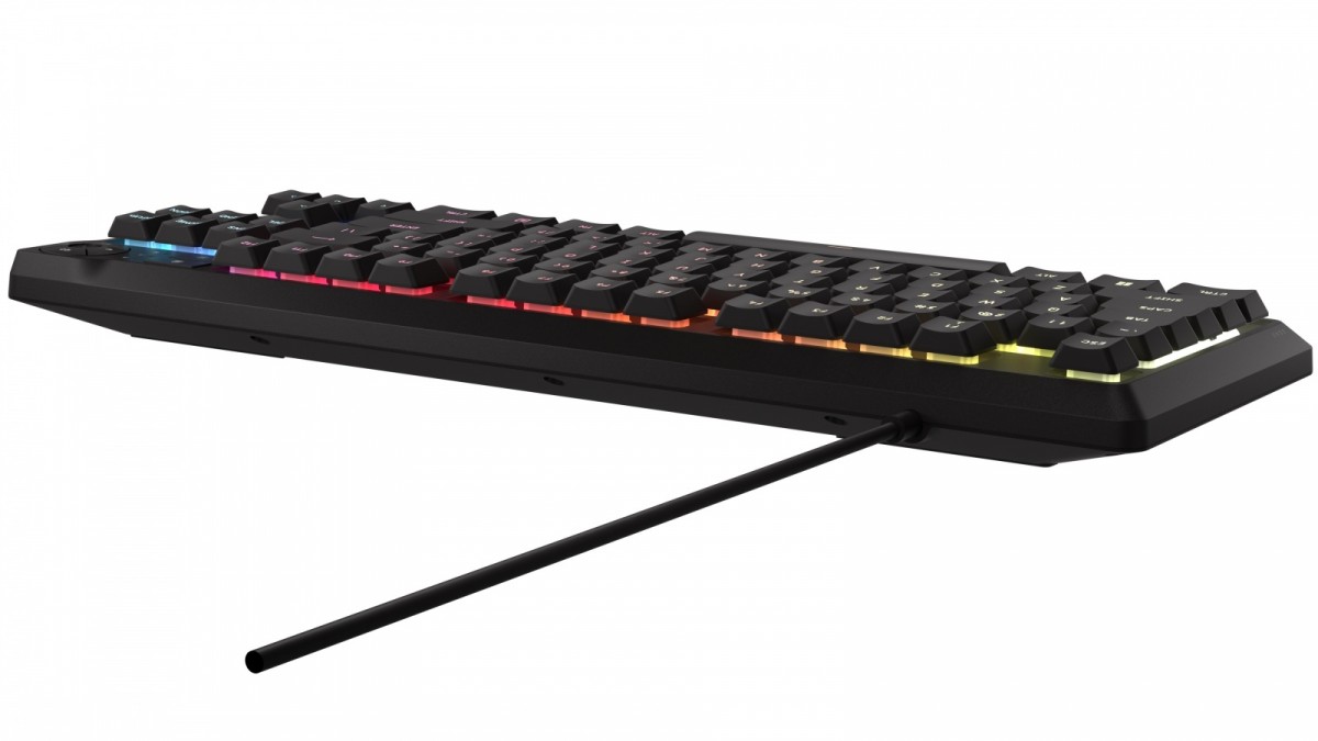 CORSAIR K55 CORE TKL RGB Gaming Keyboard, Backlit Zoned RGB LED, Rubberdome — 9