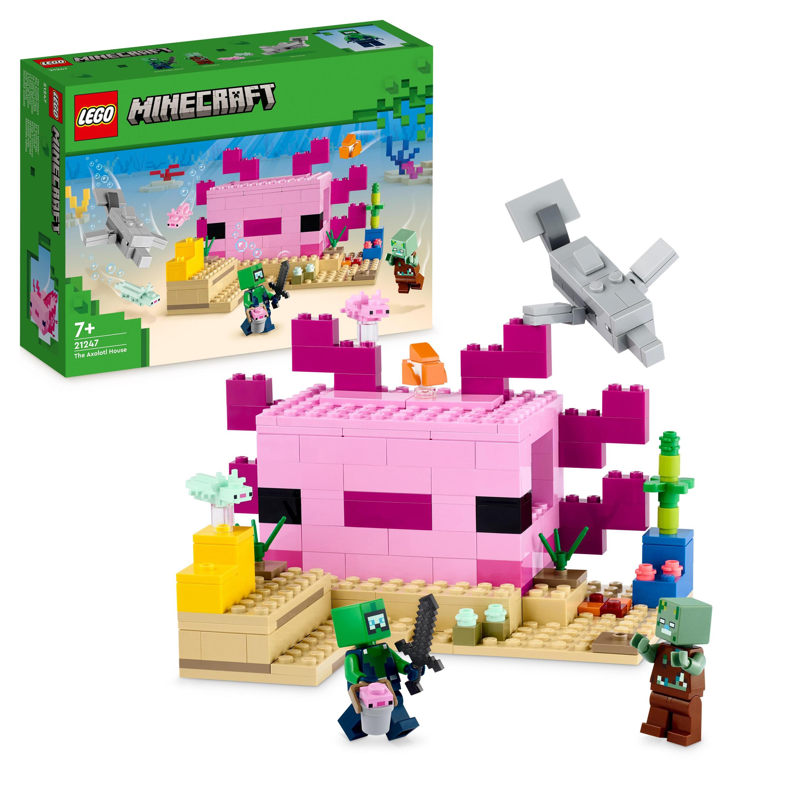 LEGO Minecraft 21247 Dom aksolotla