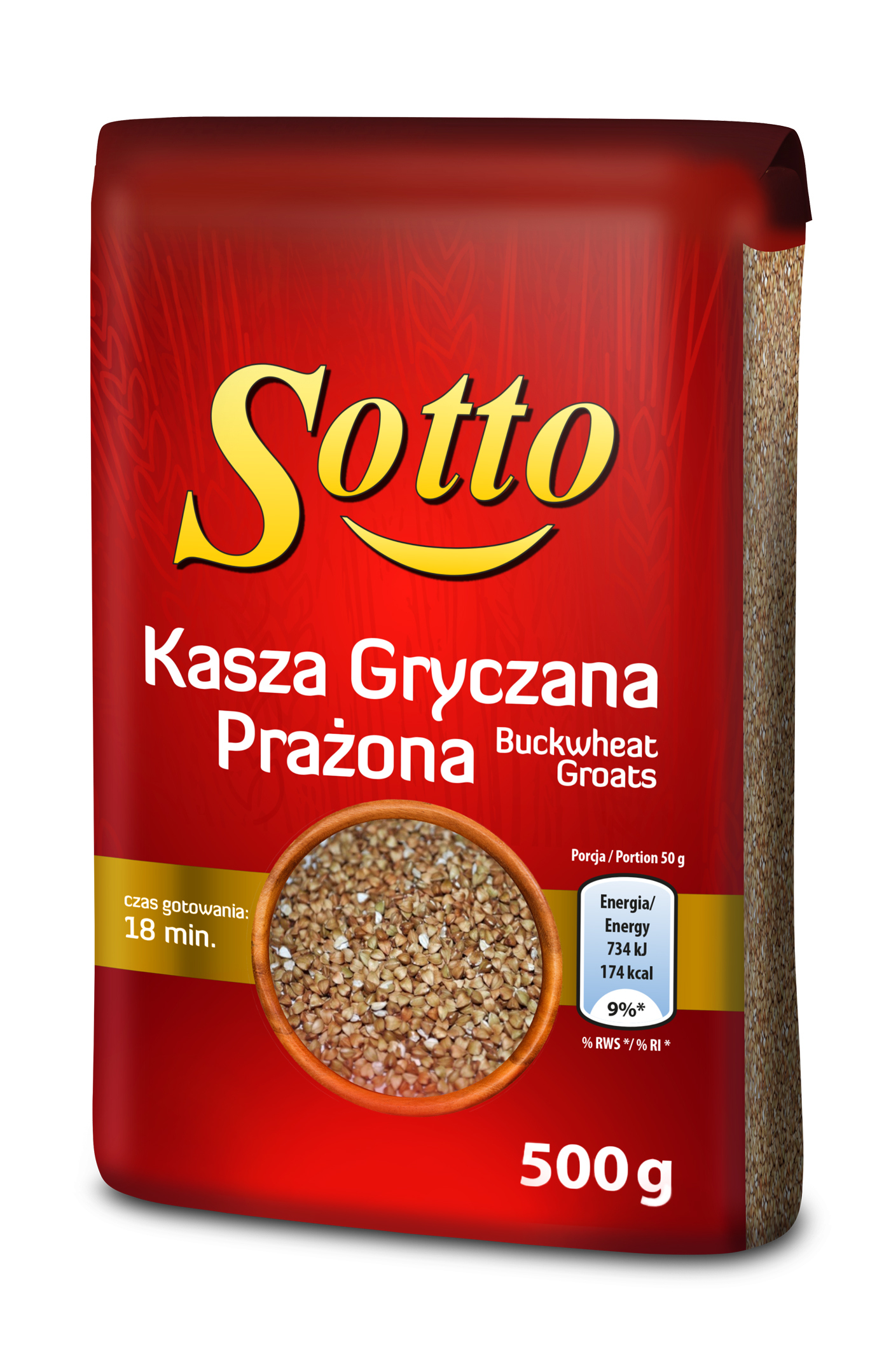 Levně 5 x Sotto Pohanková kaše 500 g fólie