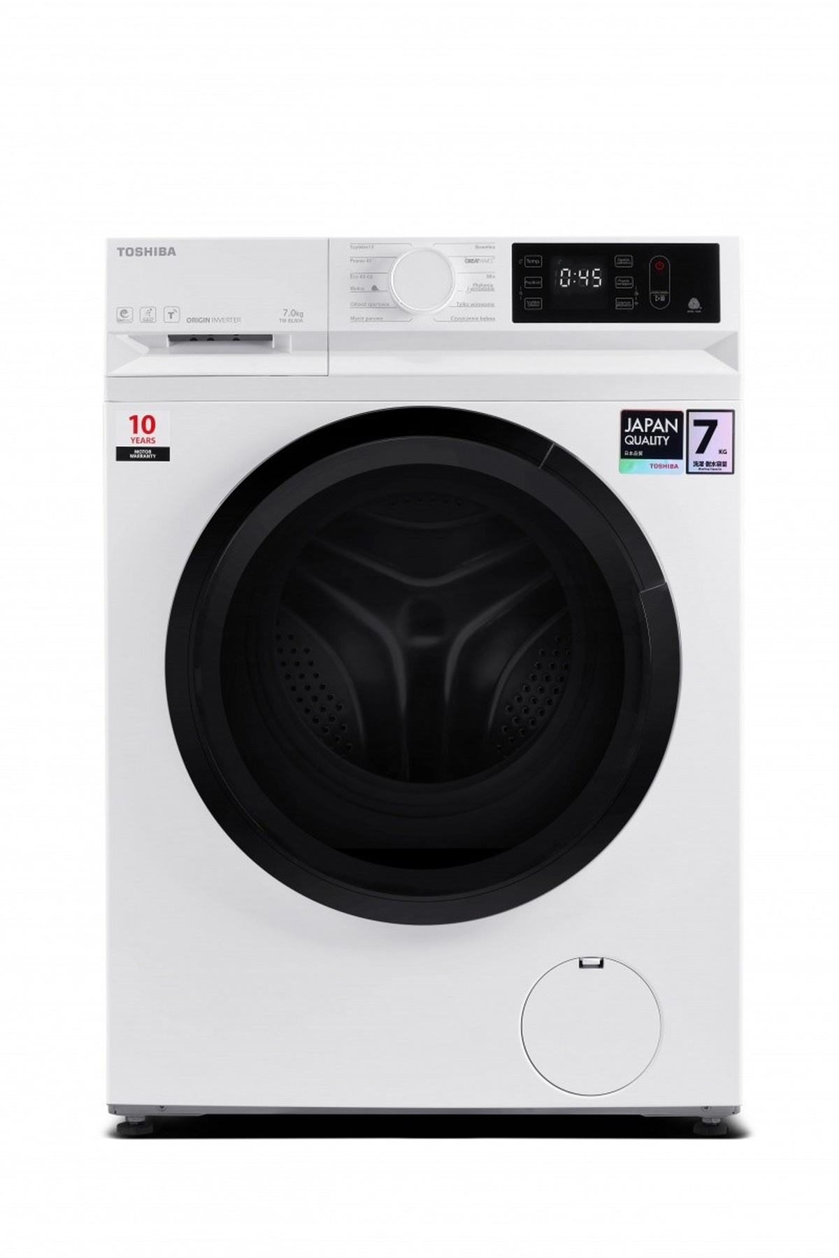 Pralka Toshiba TW-BL80A2PL (wk)|inverter| 7KG| Slim 44CM |1200 Obrotów|para