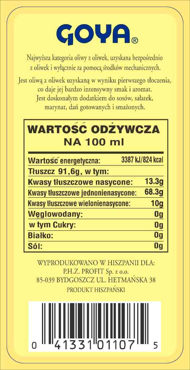 Levně Goya extra panenský olivový olej 500 ml