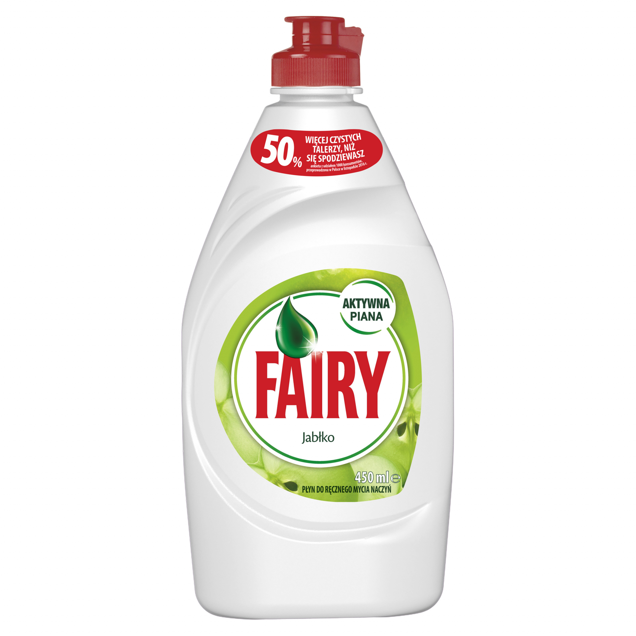 6X Fairy Tekutý přípravek na mytí nádobí Jablko 450 ml