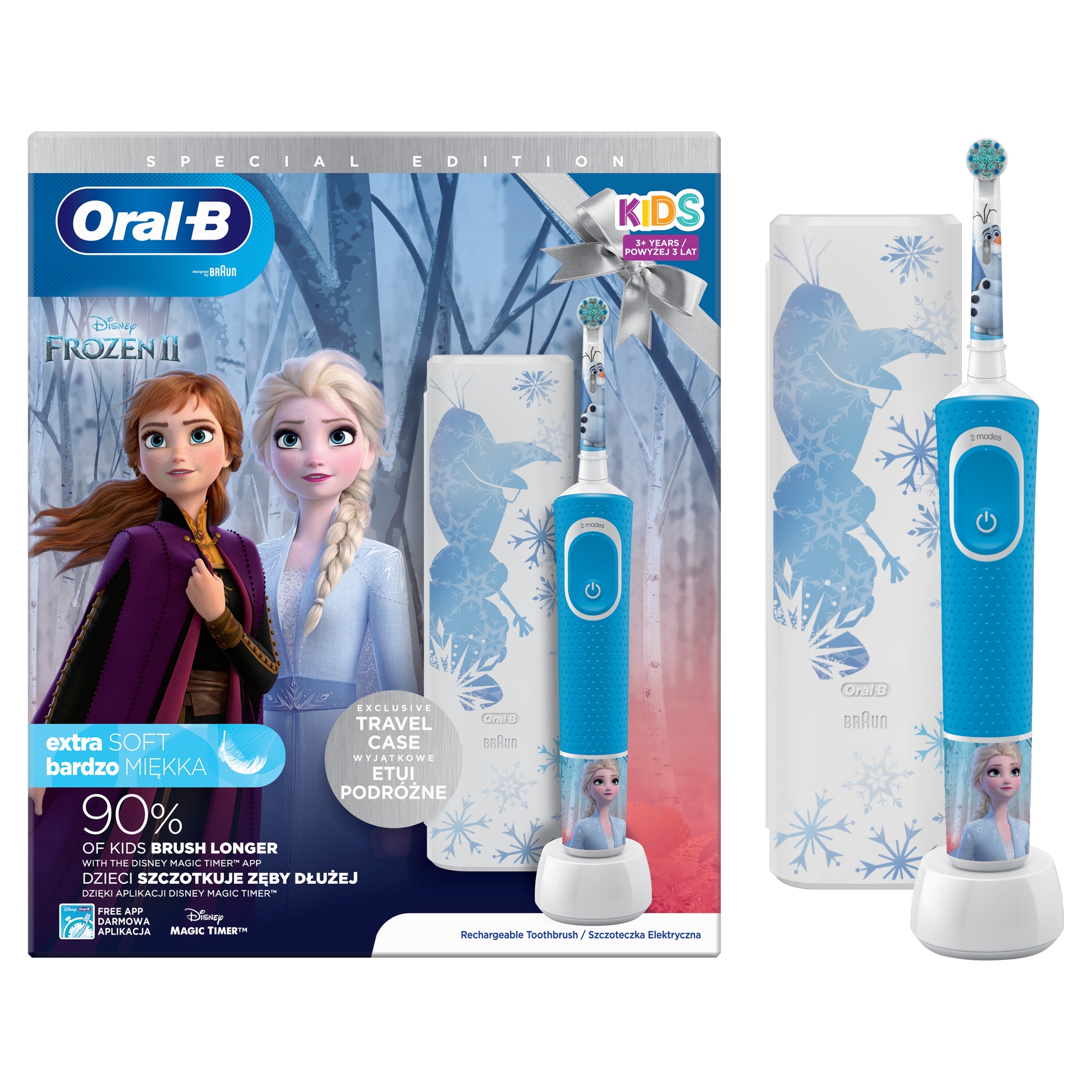 Szczoteczka do zębów Oral-B Vitality Kids Frozen II niebieska
