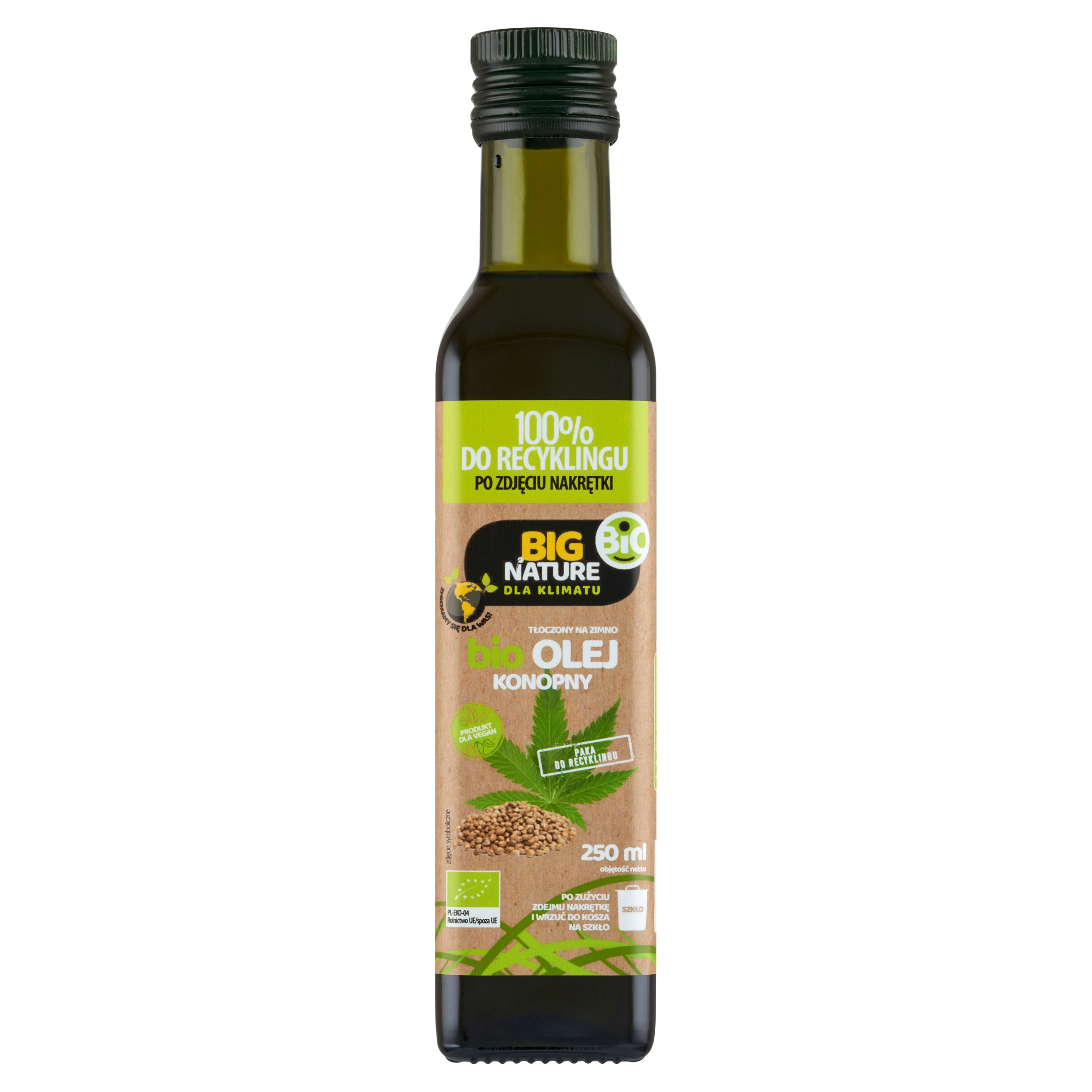 Olej Konopny tłoczony na zimno BIO 250ml - BIG NATURE — 6