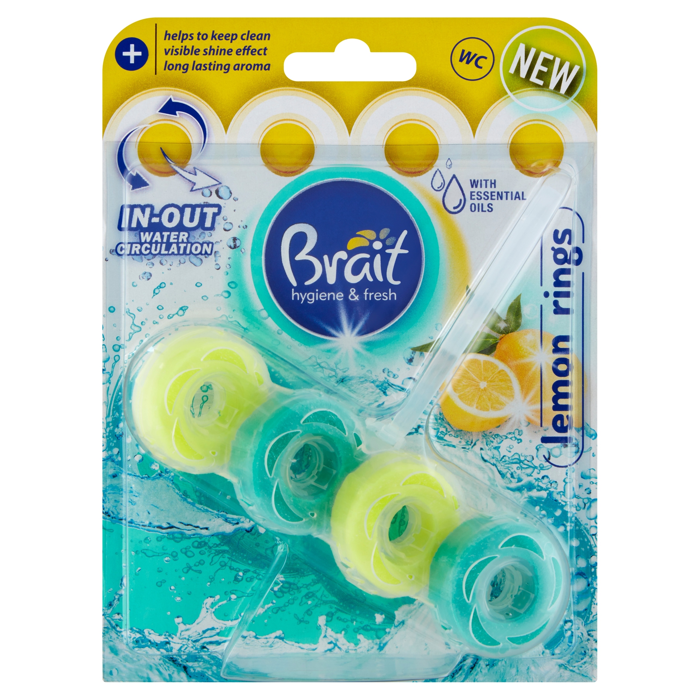 Levně 7 X Brait Dvoufázový Závěs Na Wc Lemon 40 G