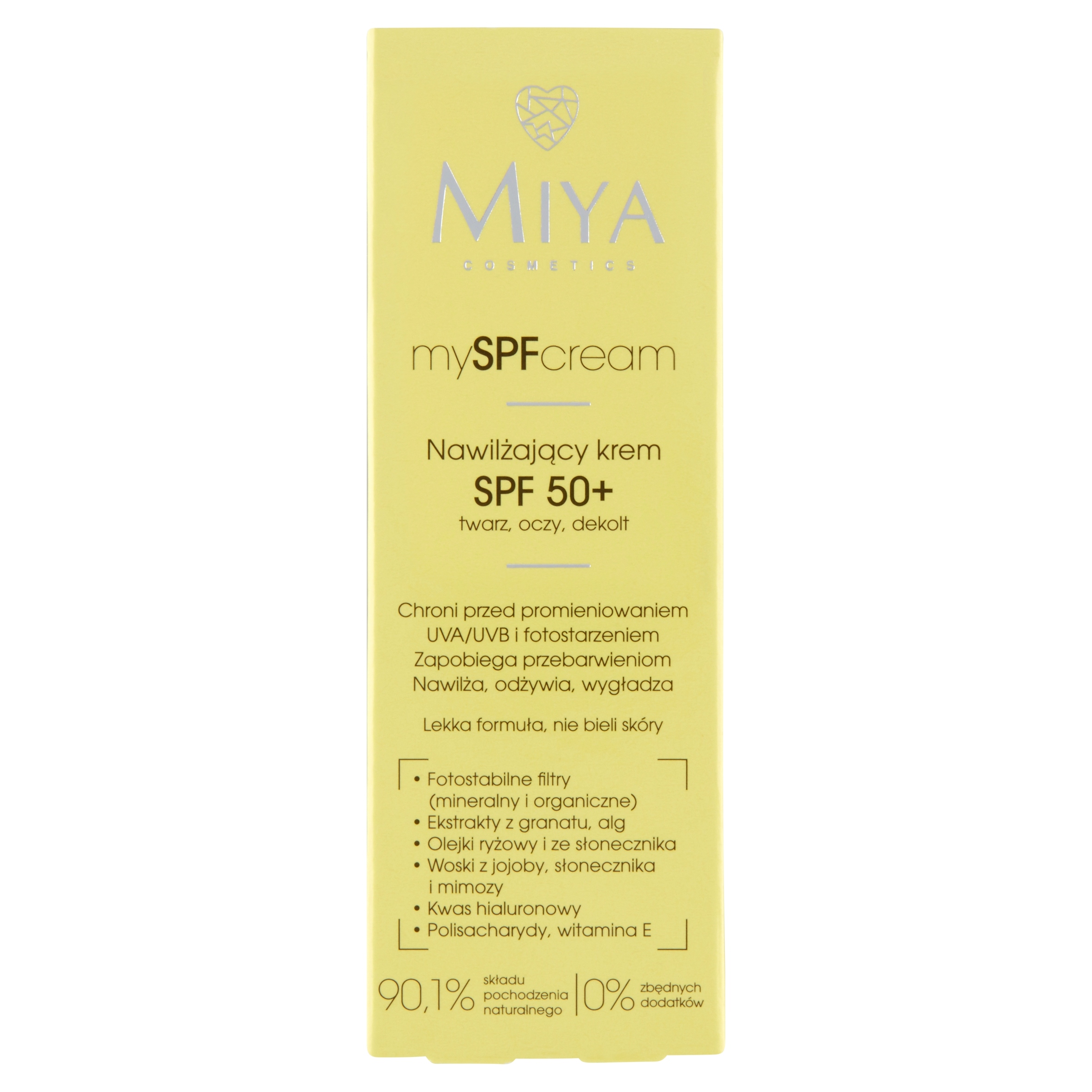 MIYA mySPFcream Krem nawilżający do twarzy SPF50+ 40 ml