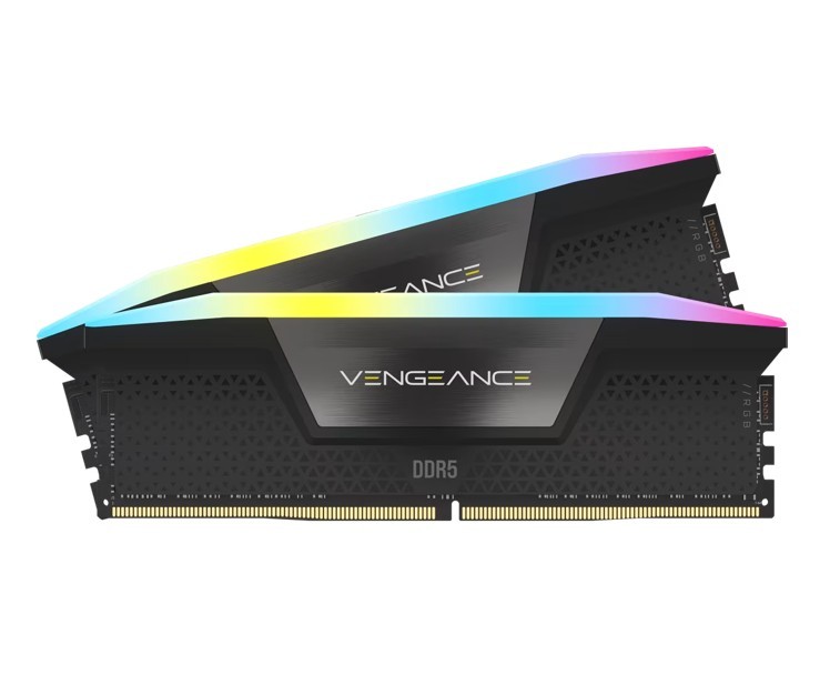 CORSAIR VENGEANCE RGB DDR5 32GB (2 x 16GB) DDR5 6400 CL36-48-48-104 1.35V Intel XMP - BLACK — 10