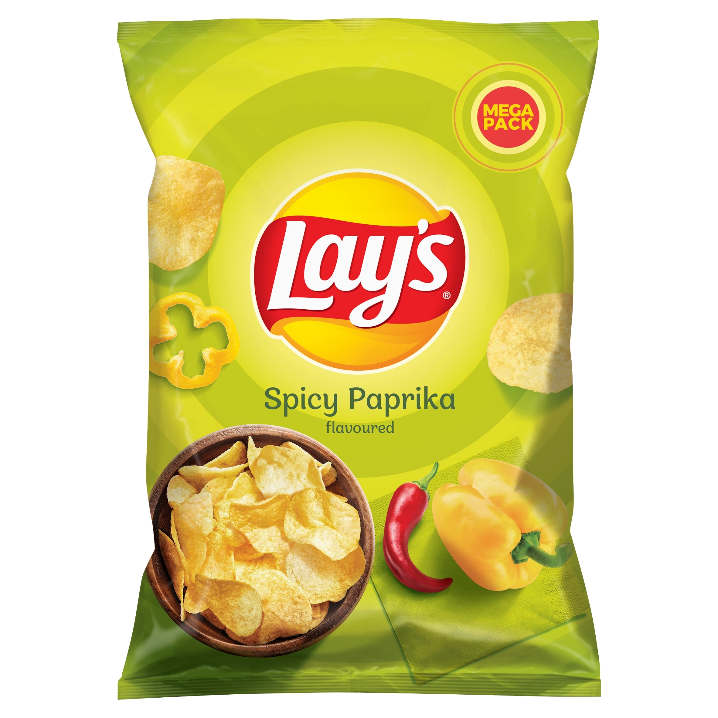 Levně 5 x Chipsy Lay's pikantní paprika 200 g