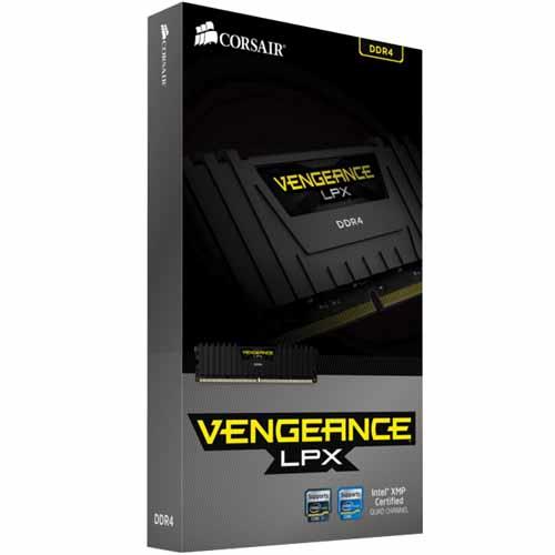 CORSAIR DDR4, 2400MHz 32GB 2x16GB DIMM, 14-16-16-31, XMP 2.0, Vengeance LPX black Heatspreader, Black PCB, 1.2V, for SKL — 6