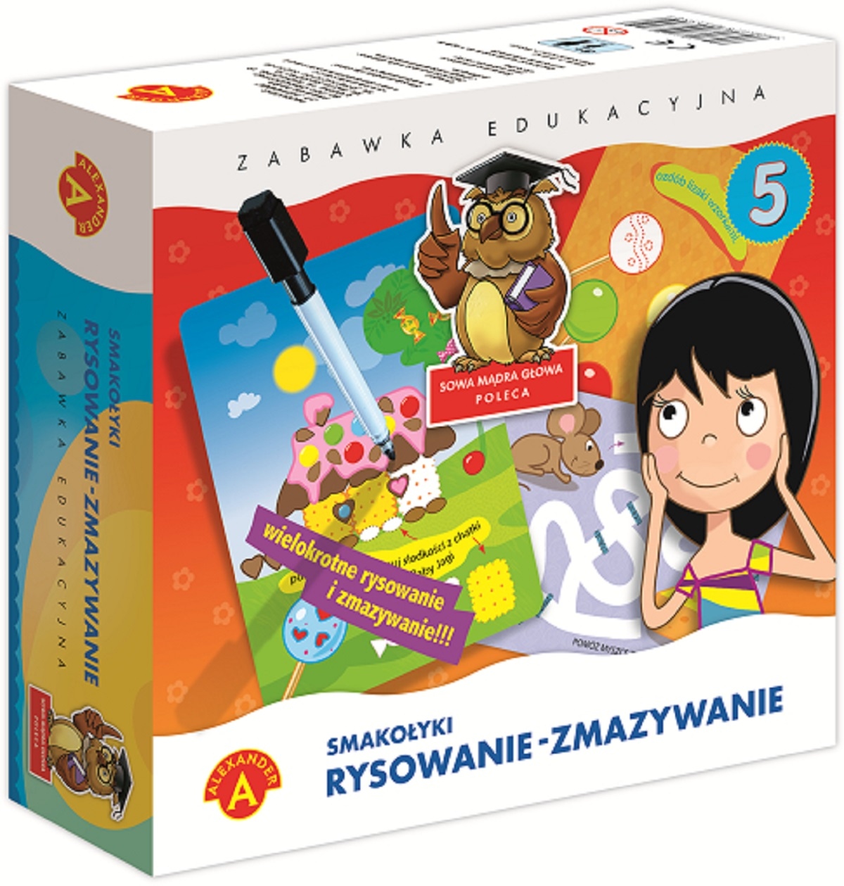 Rysowanie - zmazywanie 5 Smakołyki ALEX Alexander 126628