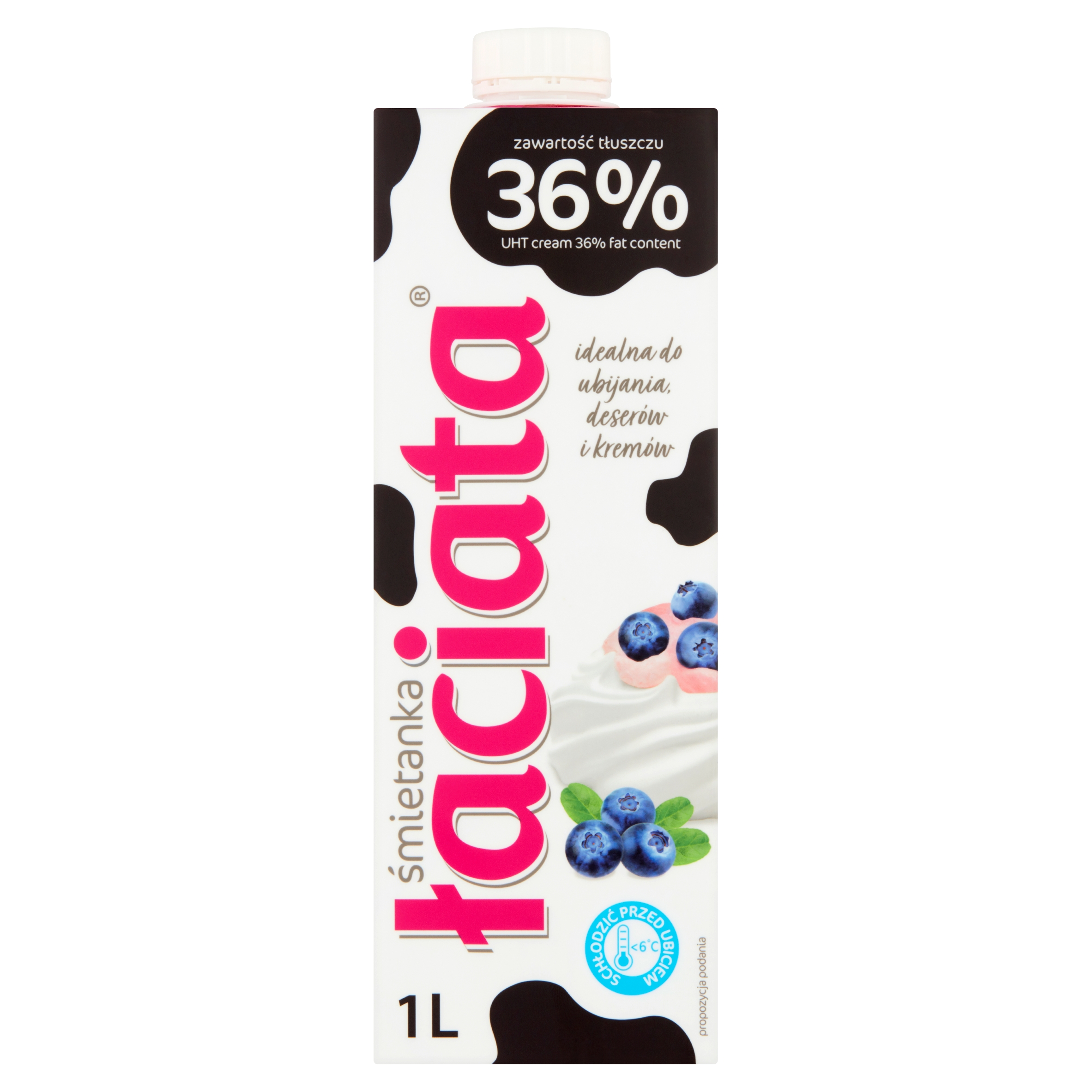 16 Sztuk x Łaciate Łaciata Śmietana Uht 36% 1L.