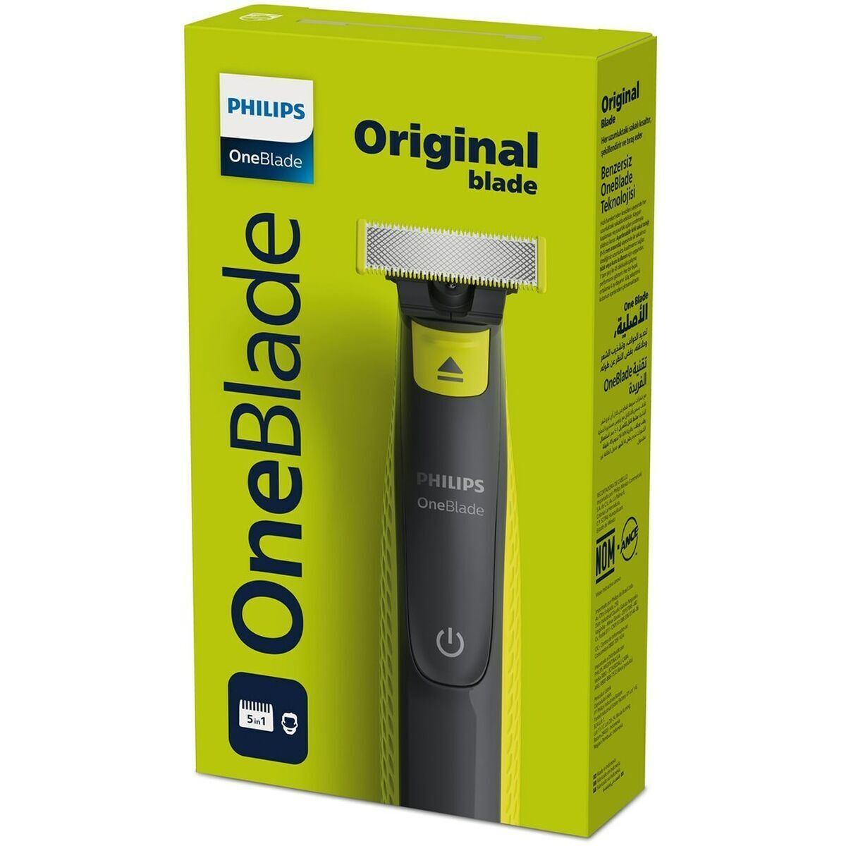 GOLARKA PHILIPS ONE BLADE DO ZAROSTU DWUSTRONNA TRYMER DO GOLENIA ONEBLADE Kod producenta PHILIPS ONE BLADE NASADKA 5w1 golarka