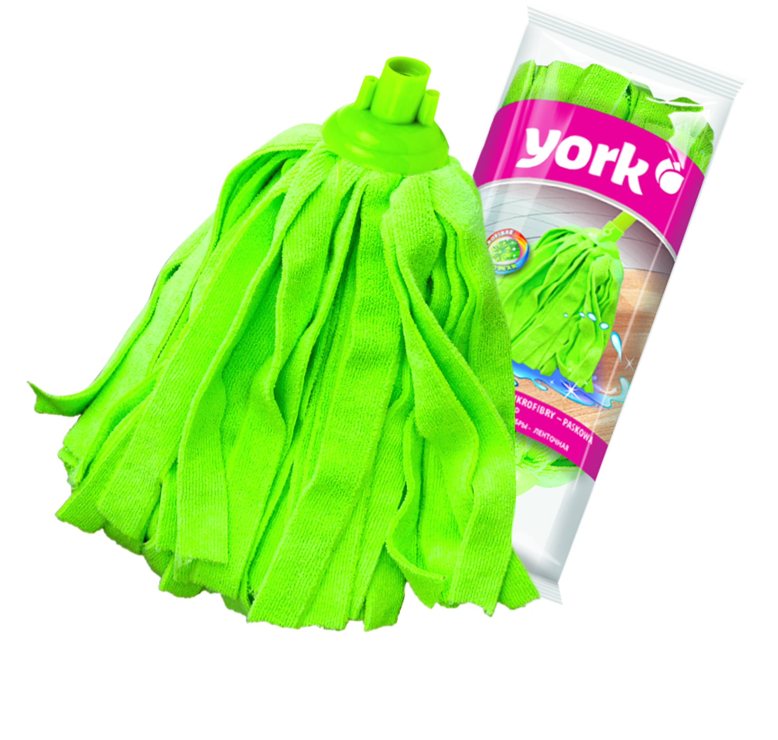 Levně 7X York, Koncovka mopu z mikrovlákna s proužkem