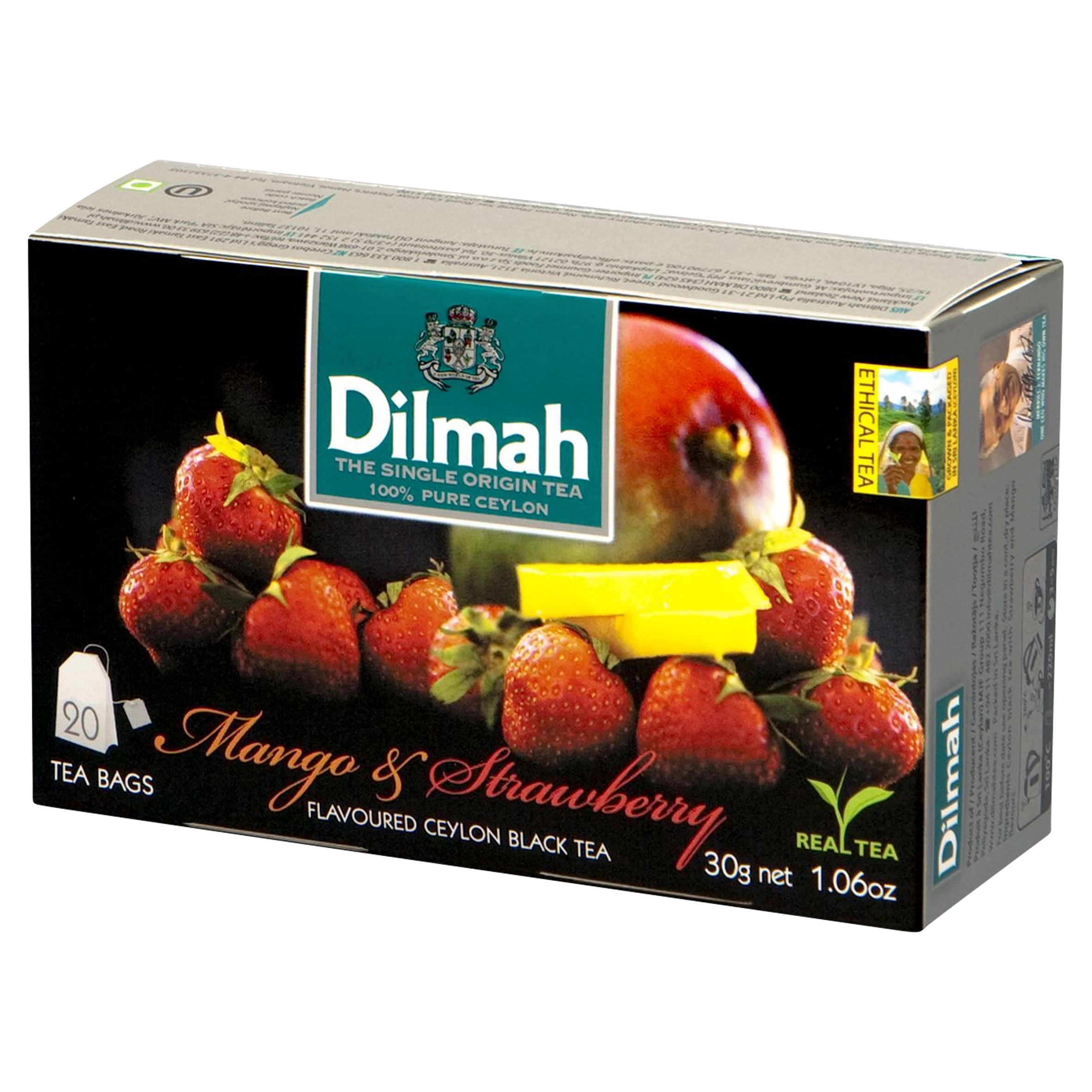 Levně Dilmah Mango a Strawberry EX20 s přívěskem