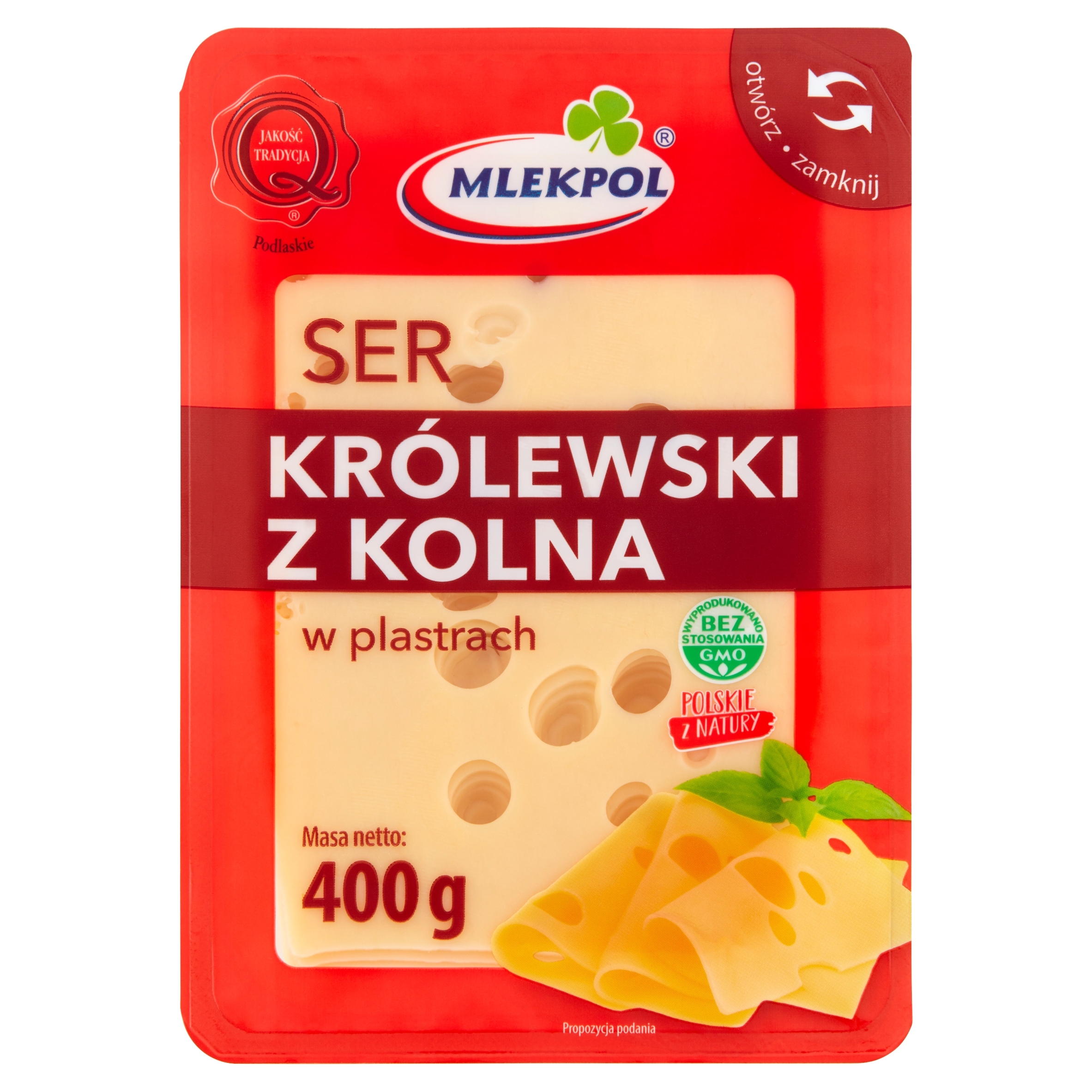 Mlekpol Královský sýr z Kolna v plátcích 400 g