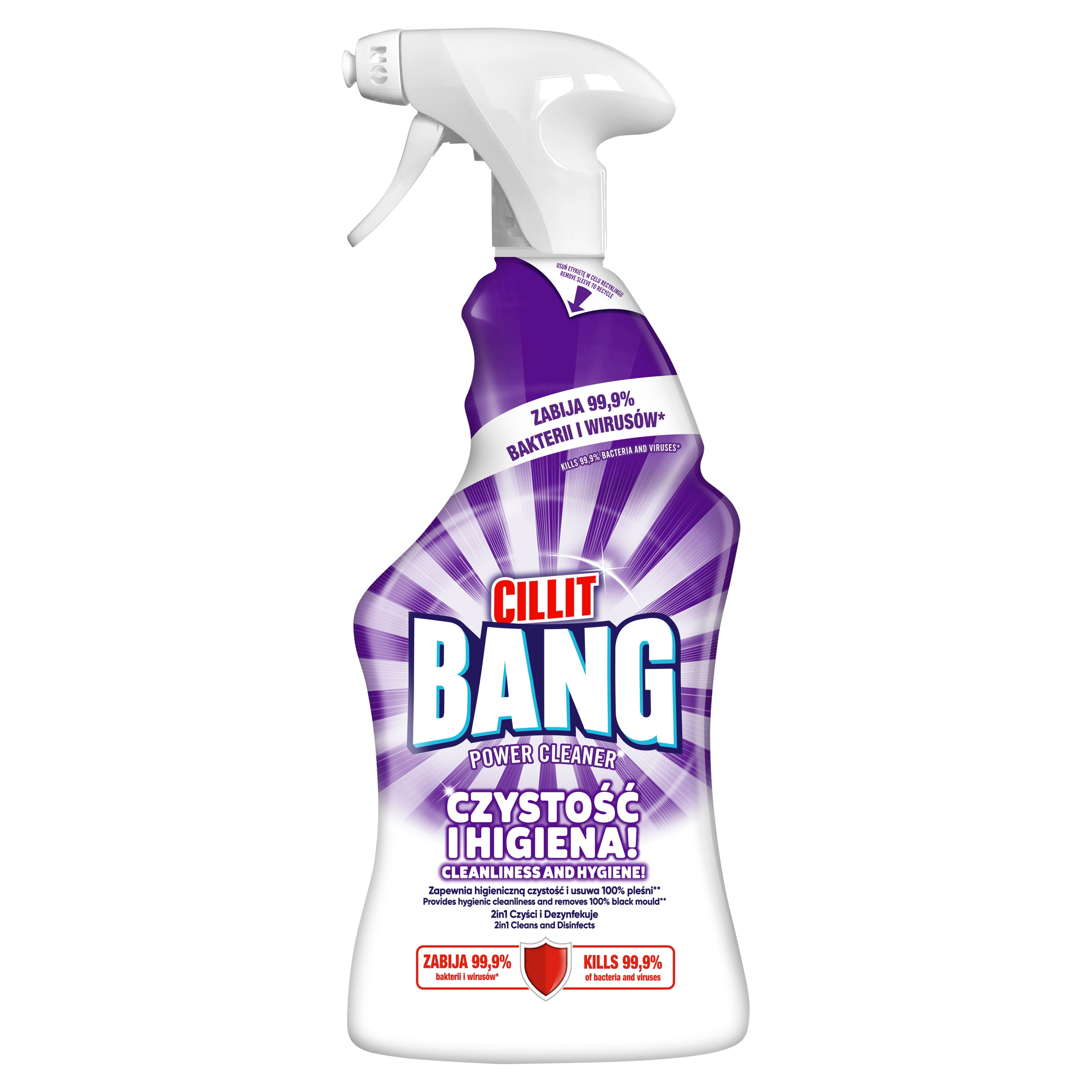 Cillit Bang 750ml Spray Wybielanie i Higiena / biały (PL)