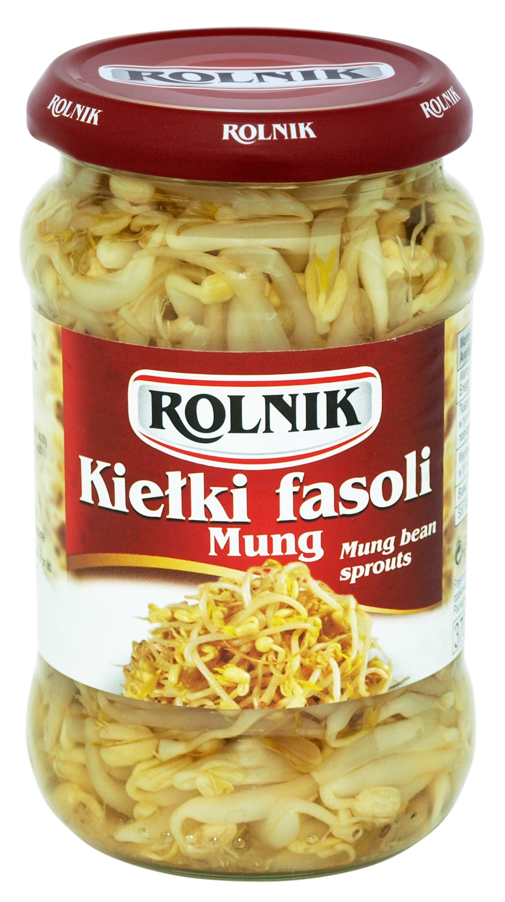 Levně Rolnik Klíčky fazolí mung v nálevu ve sklenici 370 ml